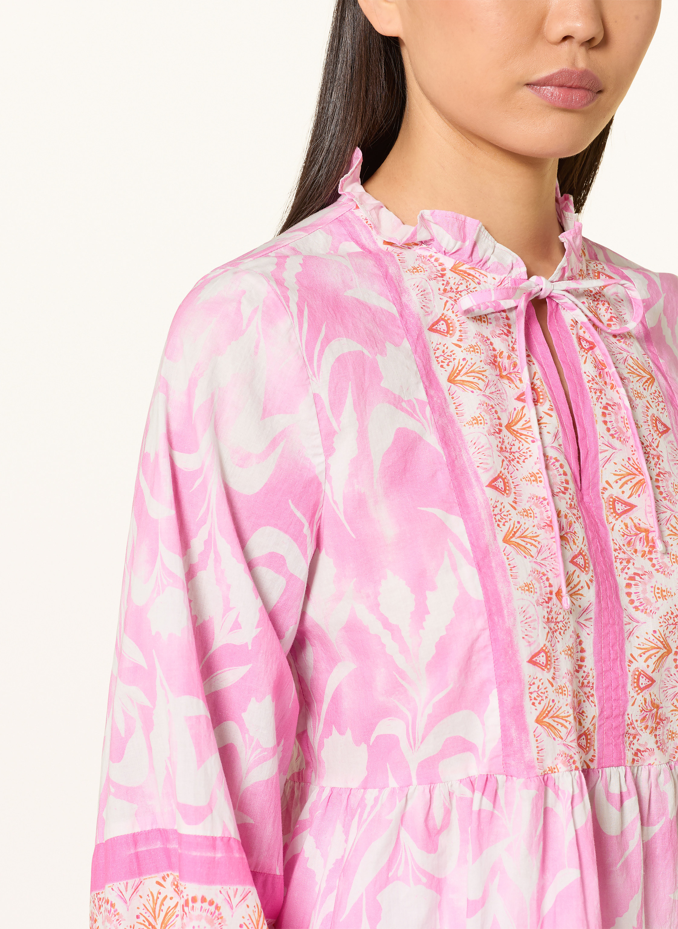 Thumbnail - Emily Van Den Bergh Blusenshirt Mit Rüschen pink