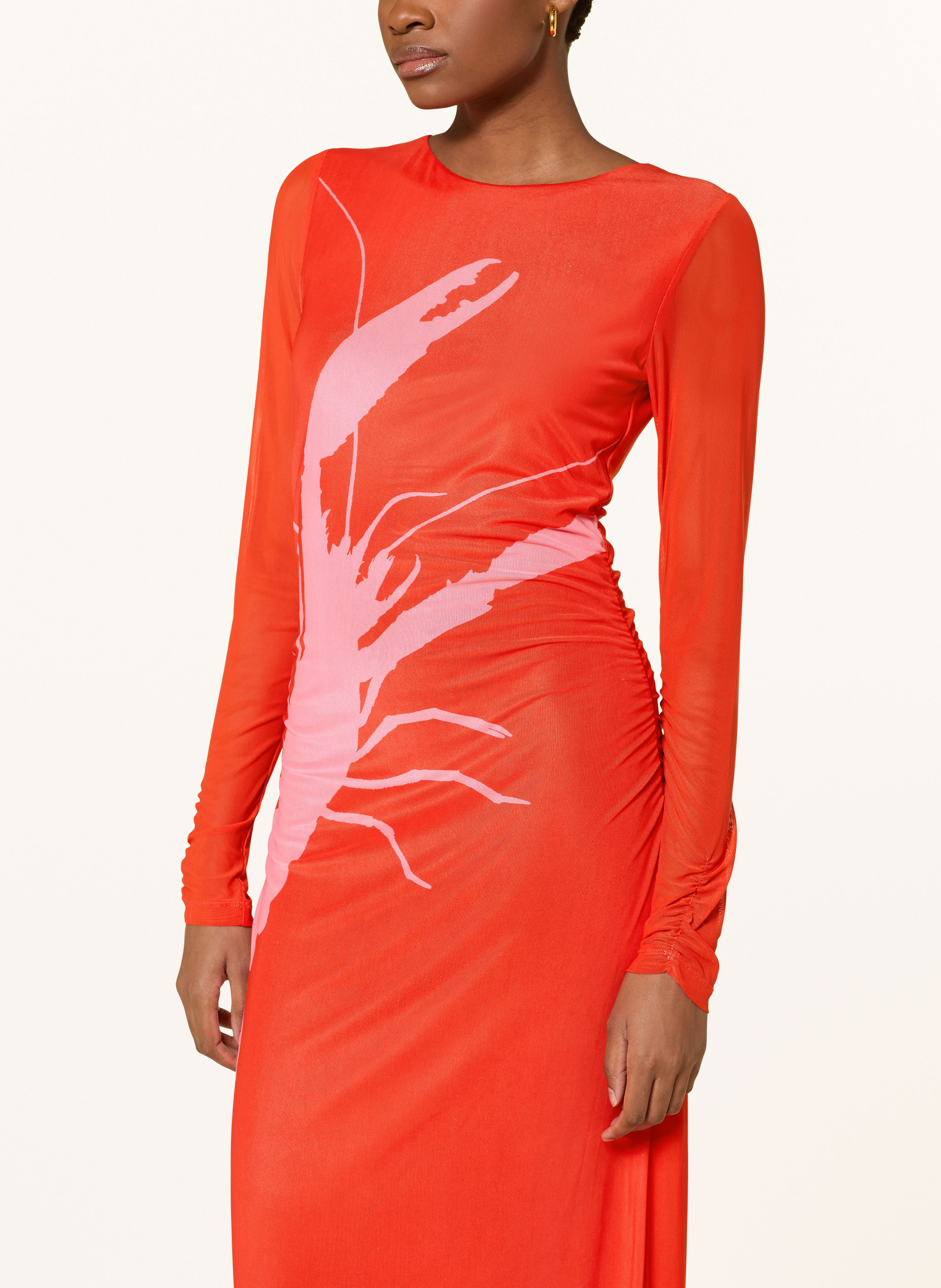 Thumbnail - Fabienne Chapot Mesh-Kleid Sionara rot