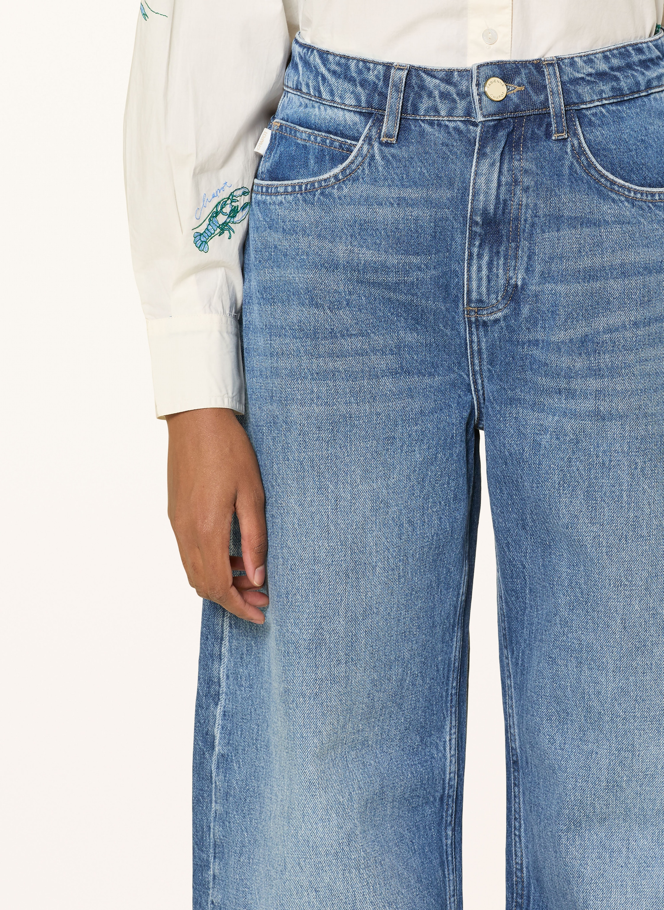 Thumbnail - Fabienne Chapot Barrel Jeans Betty blau