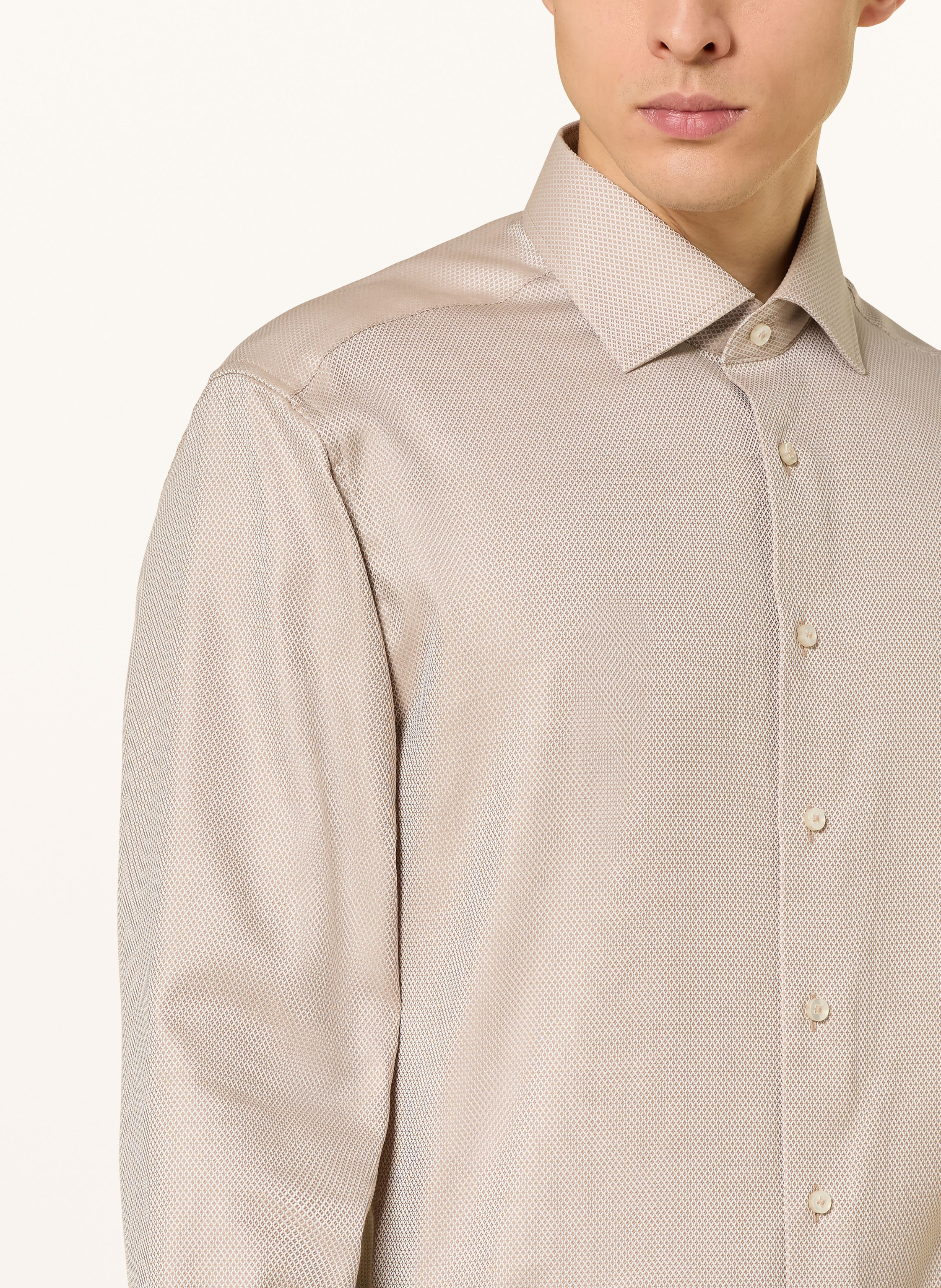 Thumbnail - 1863 By Eterna Hemd Modern Fit beige