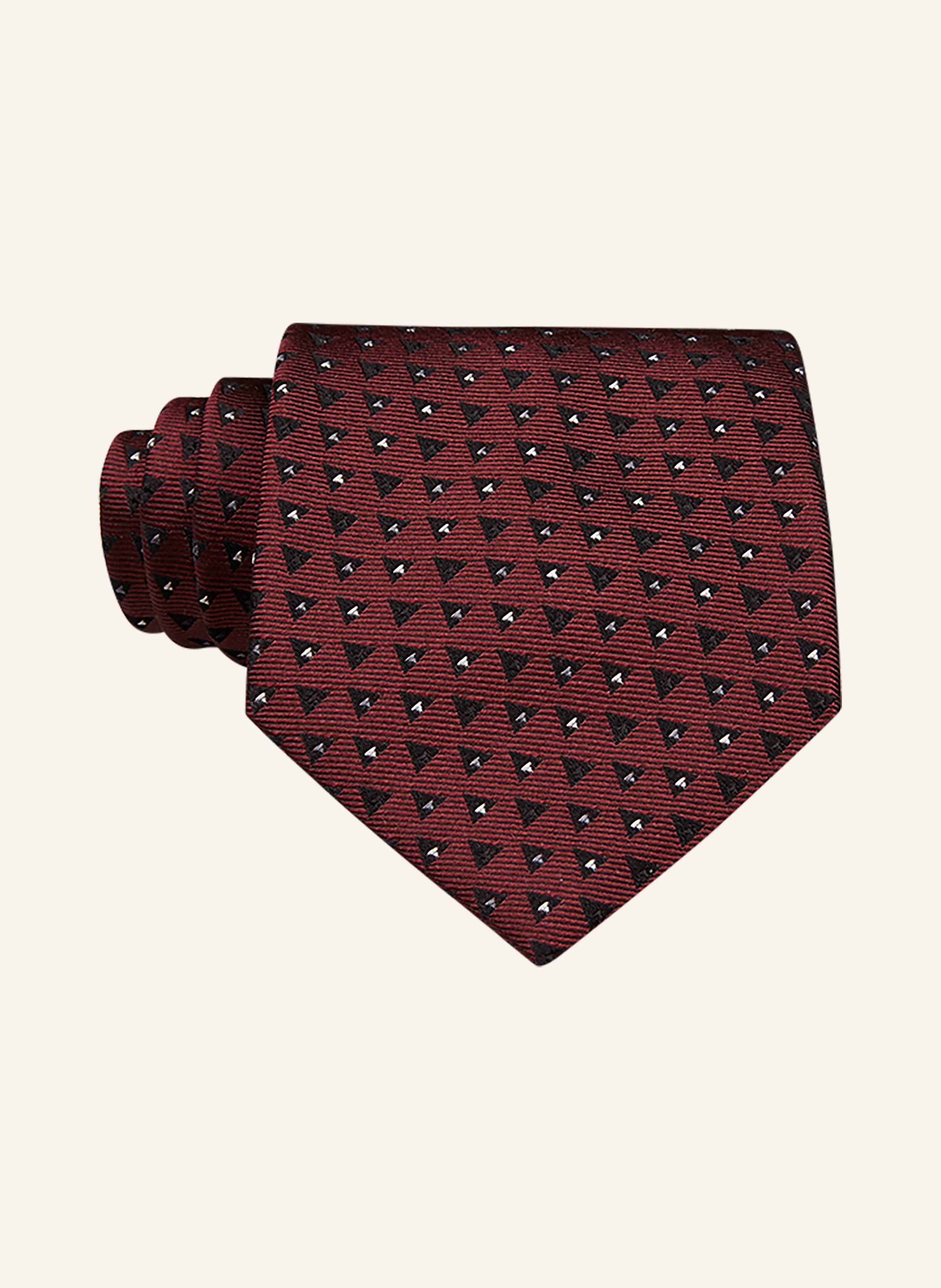 Brunello Cucinelli Brunello Cucinelli Krawatte rot in DUNKELROT / SCHWARZ