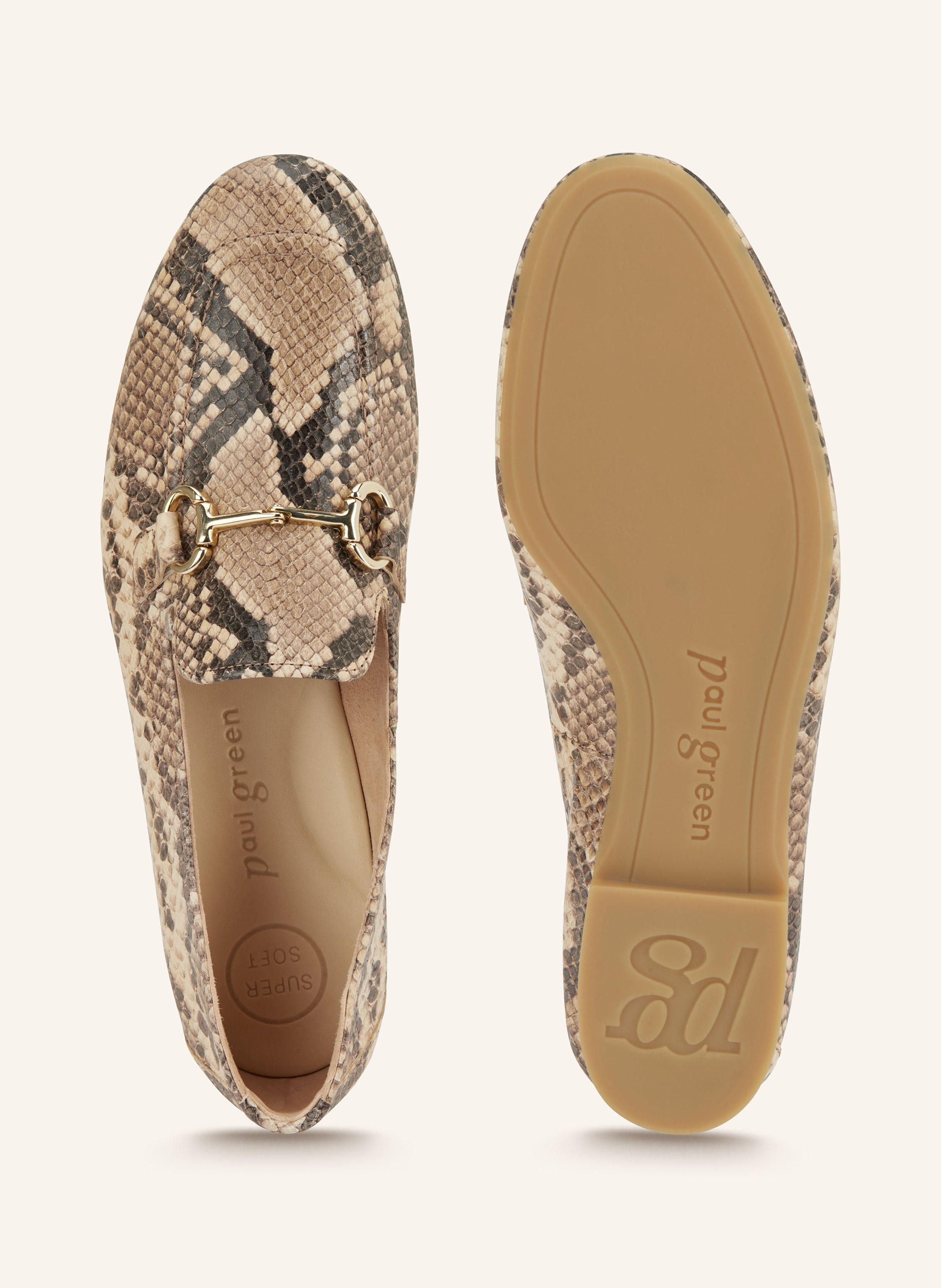 Thumbnail - Paul Green Loafer beige