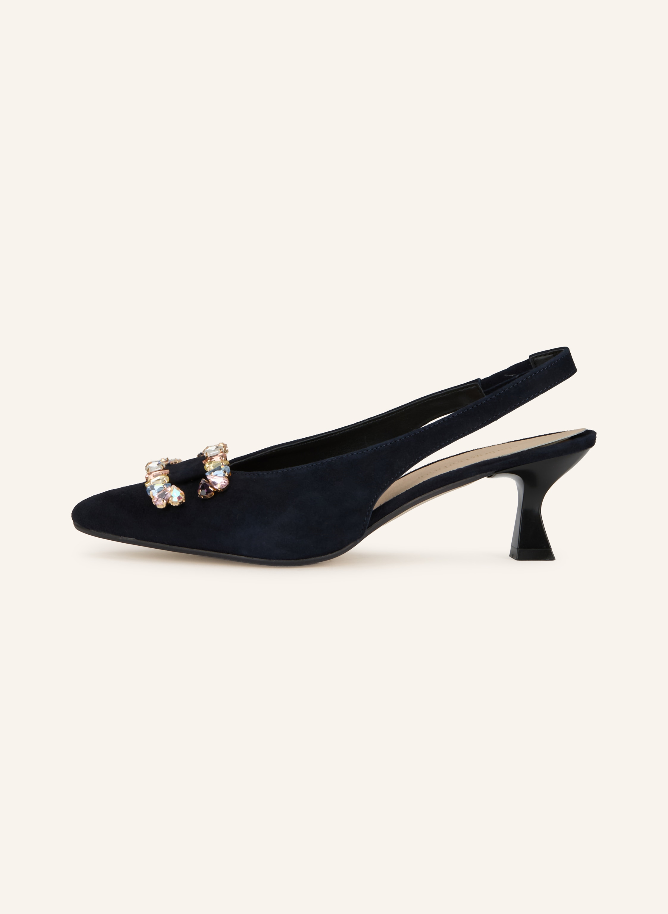 Thumbnail - Darling Harbour Slingpumps Mit Schmucksteinen blau