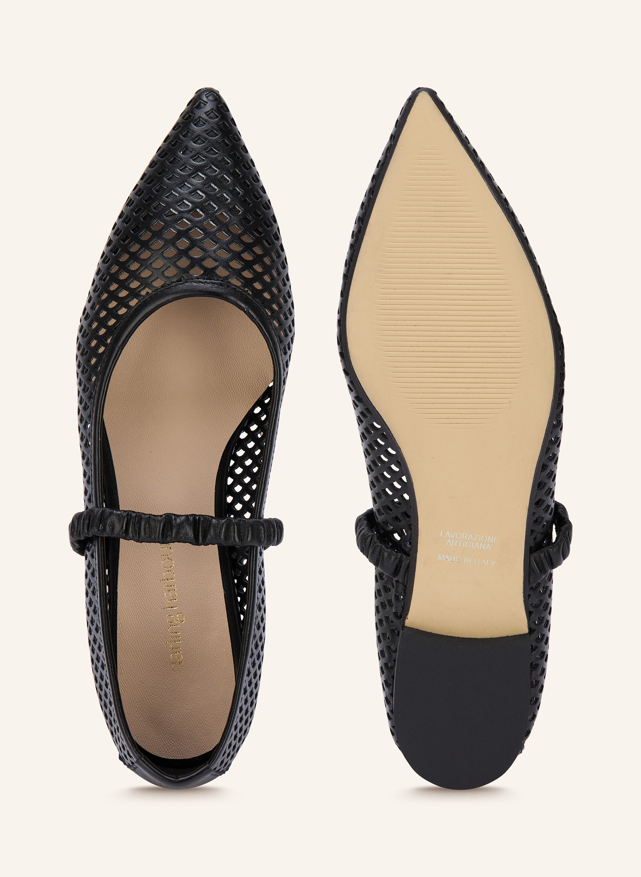 Thumbnail - Darling Harbour Mary-Jane-Ballerinas schwarz