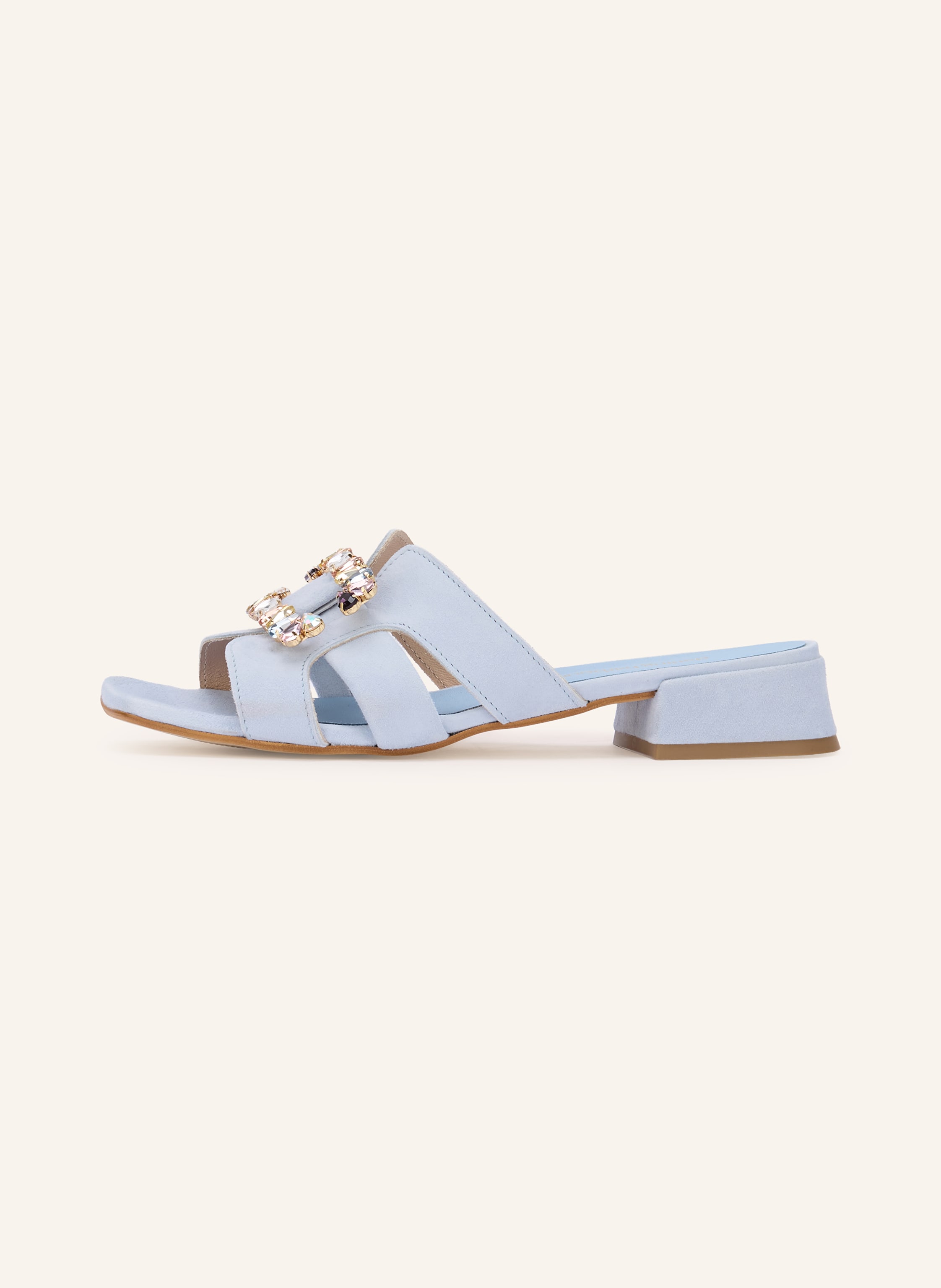 Thumbnail - Darling Harbour Mules Mit Schmucksteinen blau