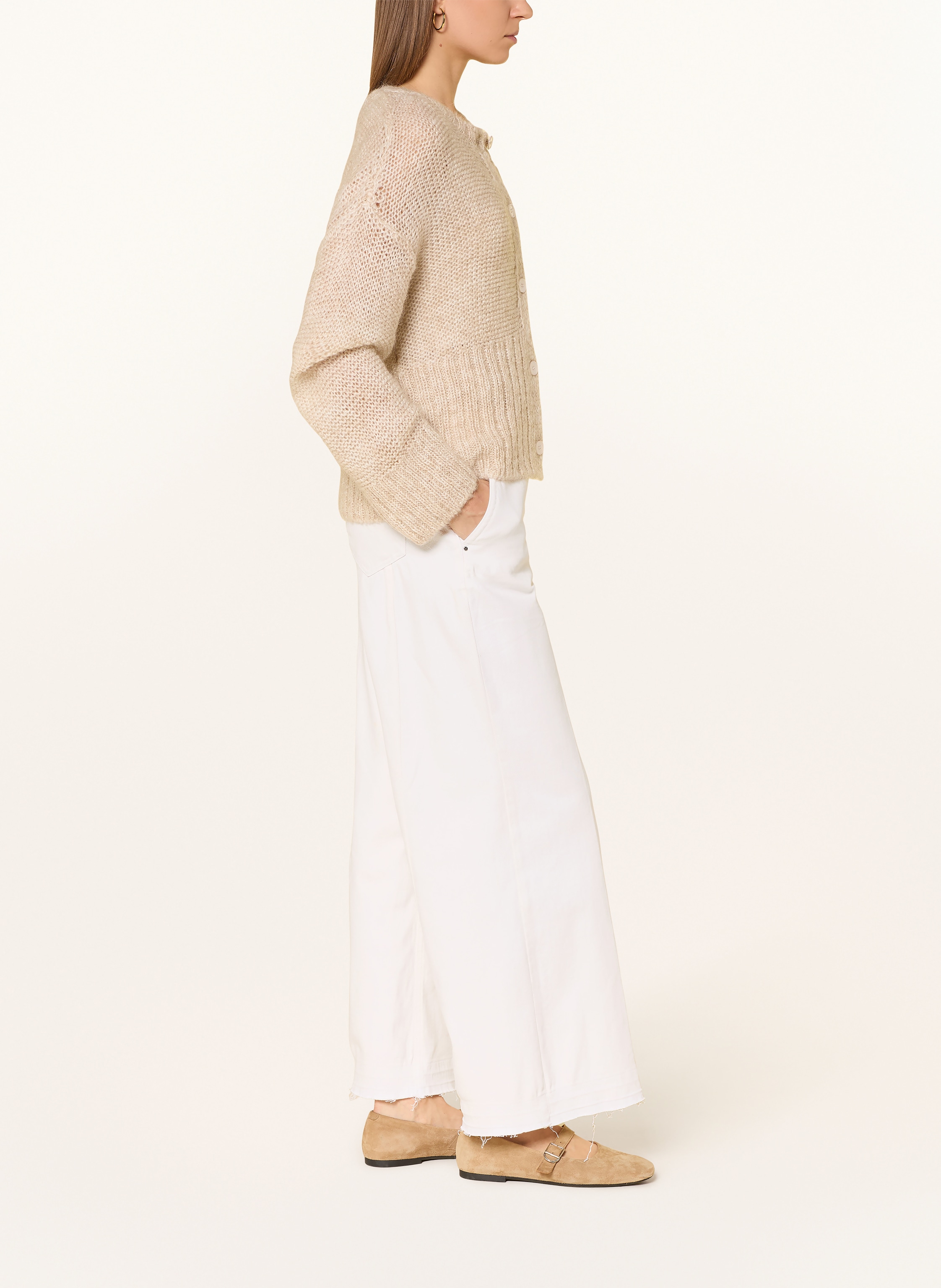 Thumbnail - Milano Italy Wide Leg Jeans weiss