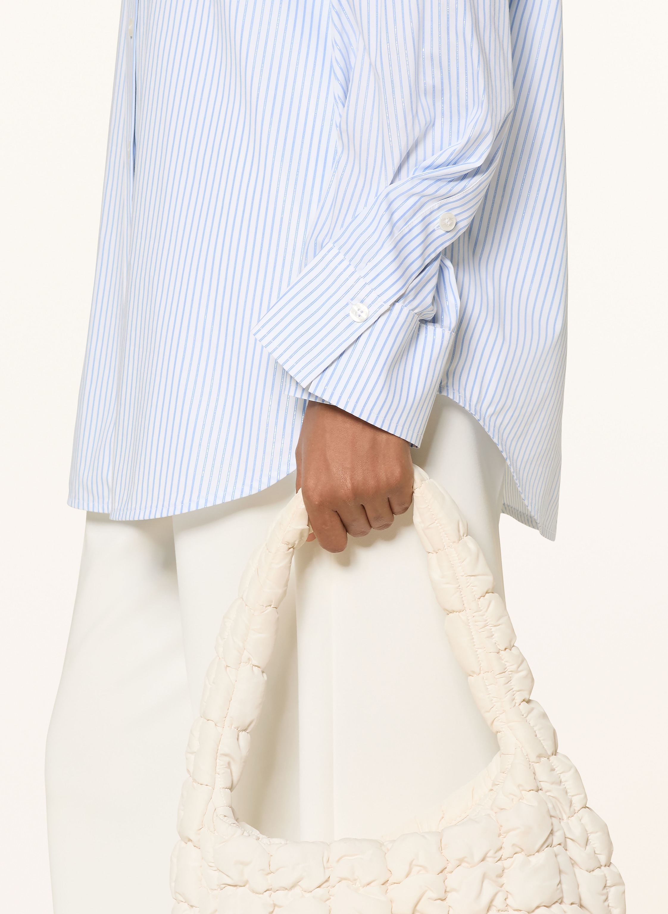 Thumbnail - Joop! Hemdbluse Benice Mit Glitzergarn blau