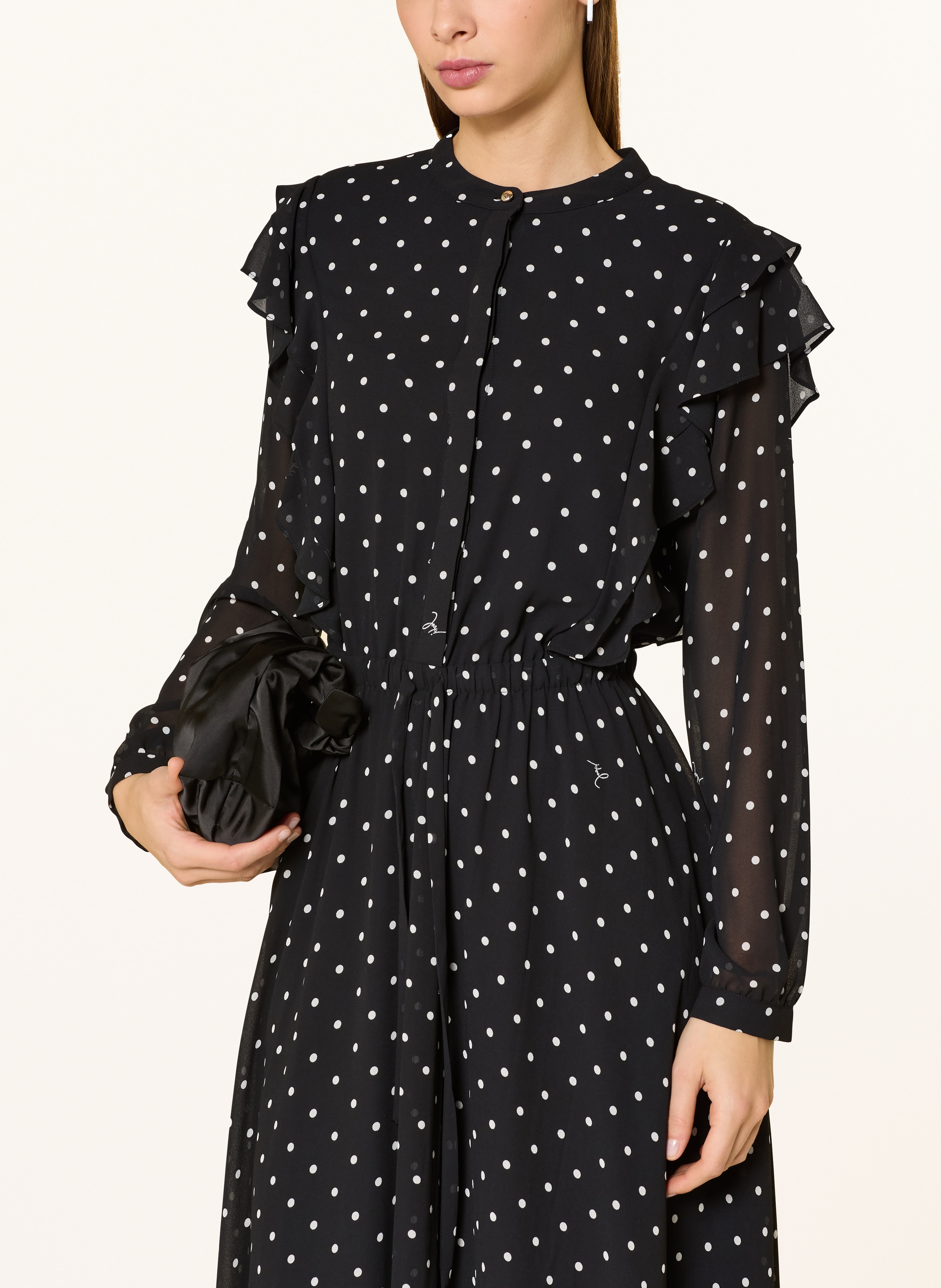 Thumbnail - Joop! Kleid Mit Volants schwarz