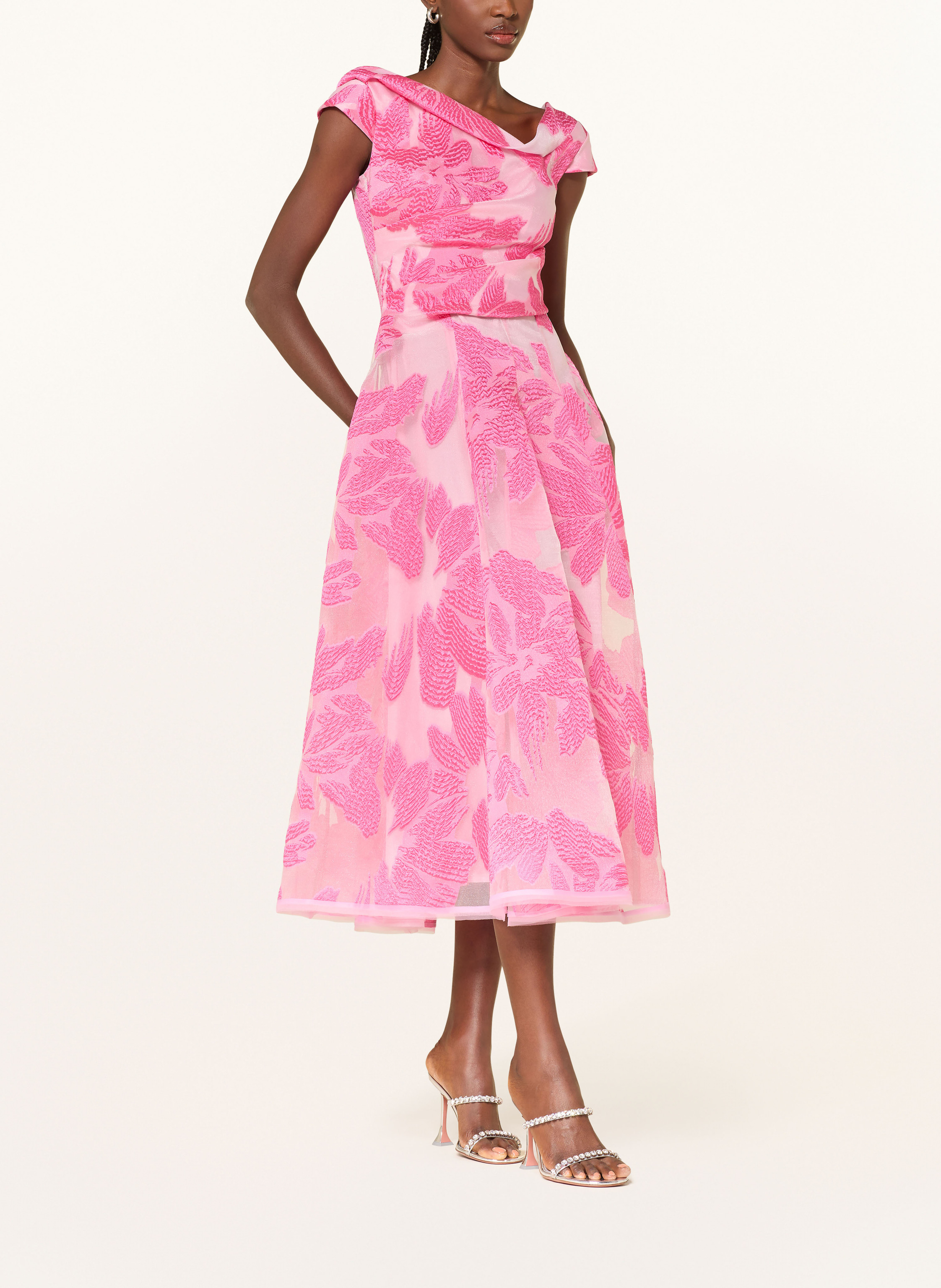 Thumbnail - Talbot Runhof Cocktailkleid Aus Jacquard pink