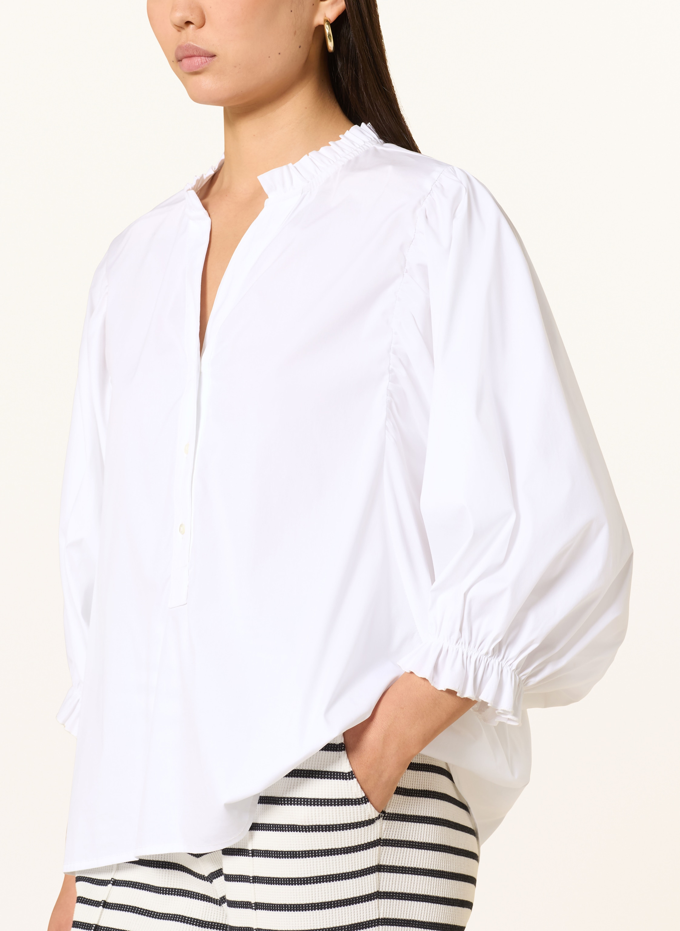 Thumbnail - Tonno & Panna Blusenshirt Mit 3/4-Arm weiss