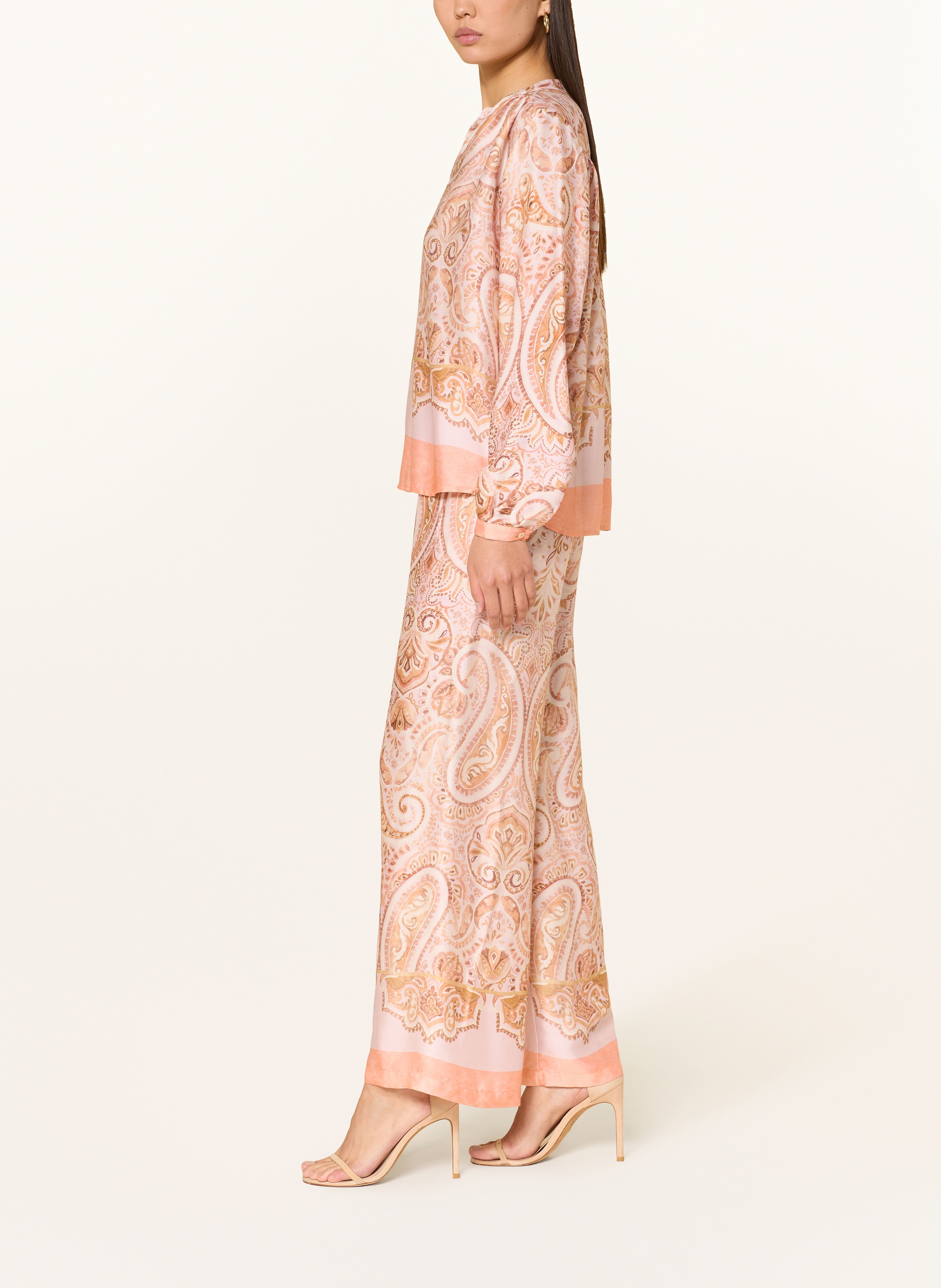 Thumbnail - Tonno & Panna Marlenenhose Aus Satin orange