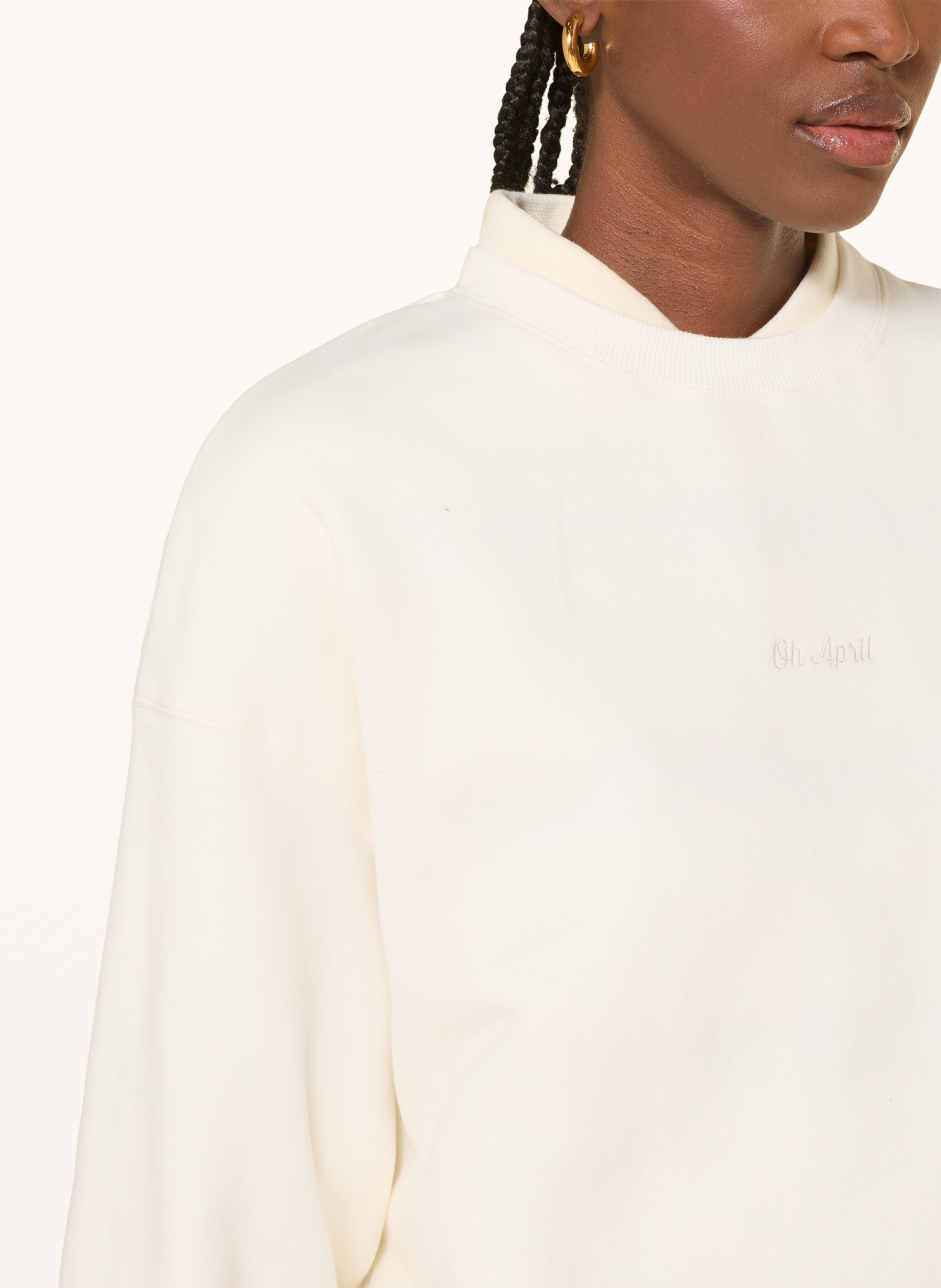 Thumbnail - Oh April Sweatshirt weiss