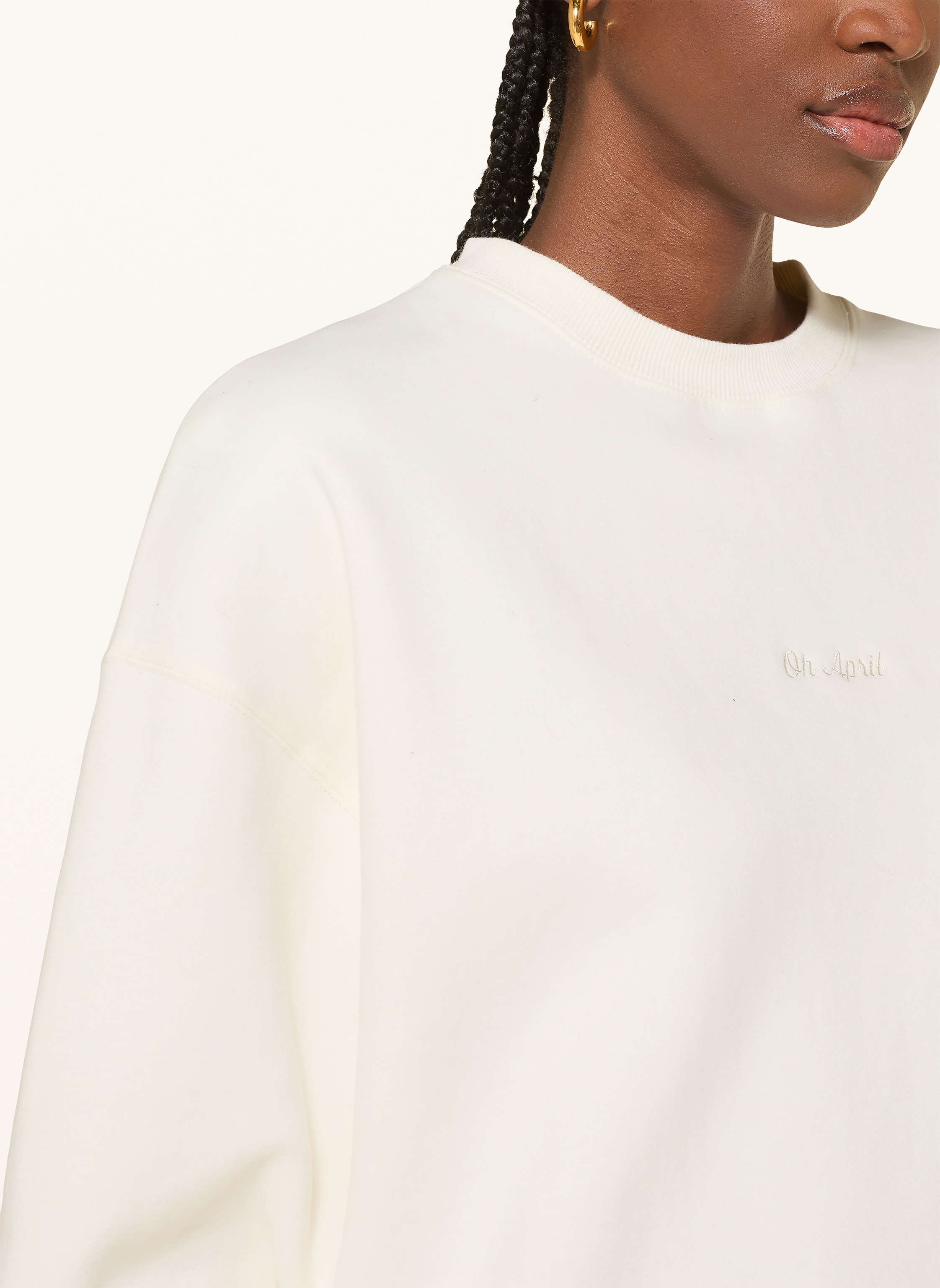 Thumbnail - Oh April Sweatshirt weiss