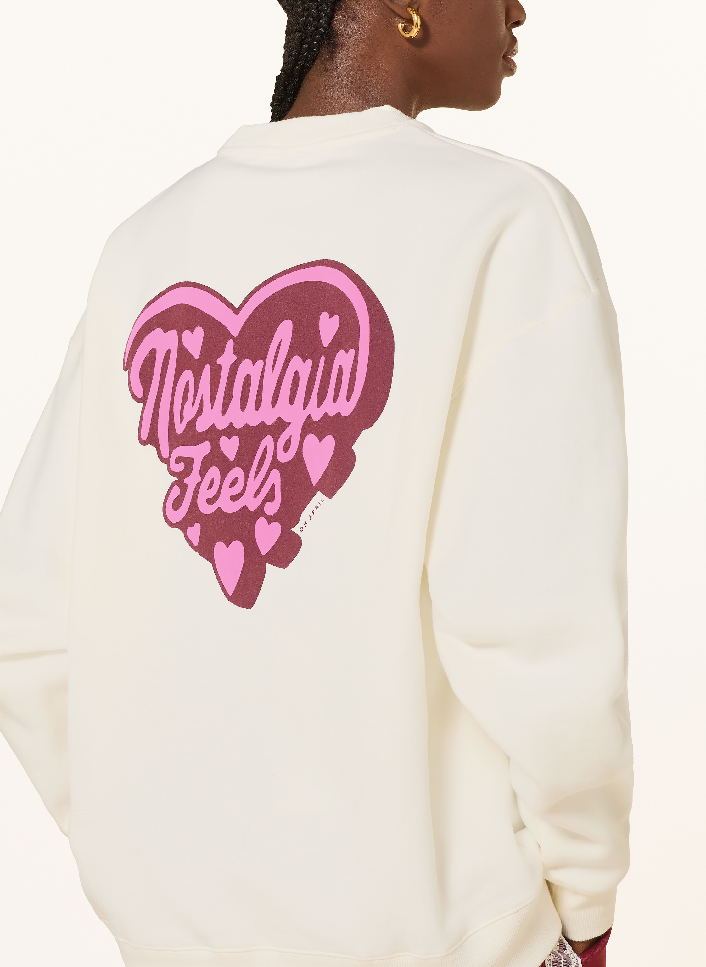 Thumbnail - Oh April Sweatshirt weiss