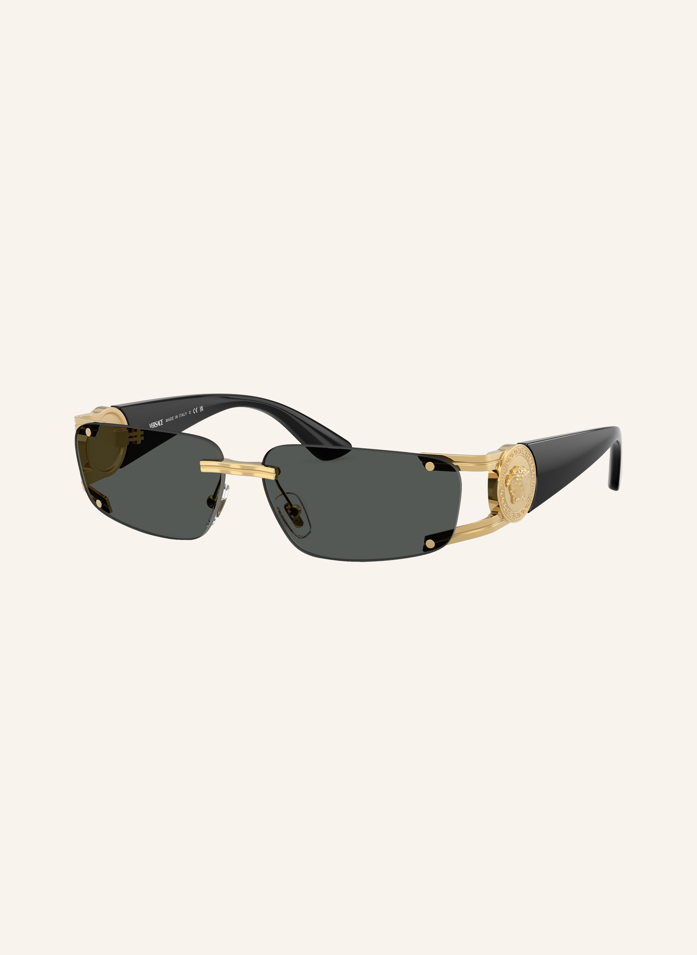 Versace Versace Sonnenbrille ve2291 gold in GOLD/ DUNKELGRAU
