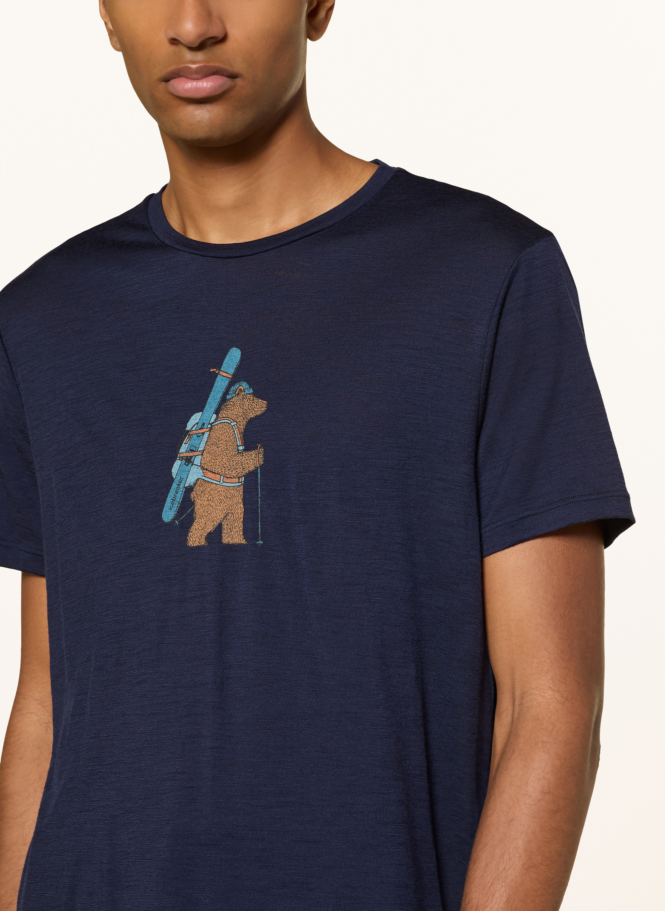 Thumbnail - Icebreaker T-Shirt Aus Merinowolle blau