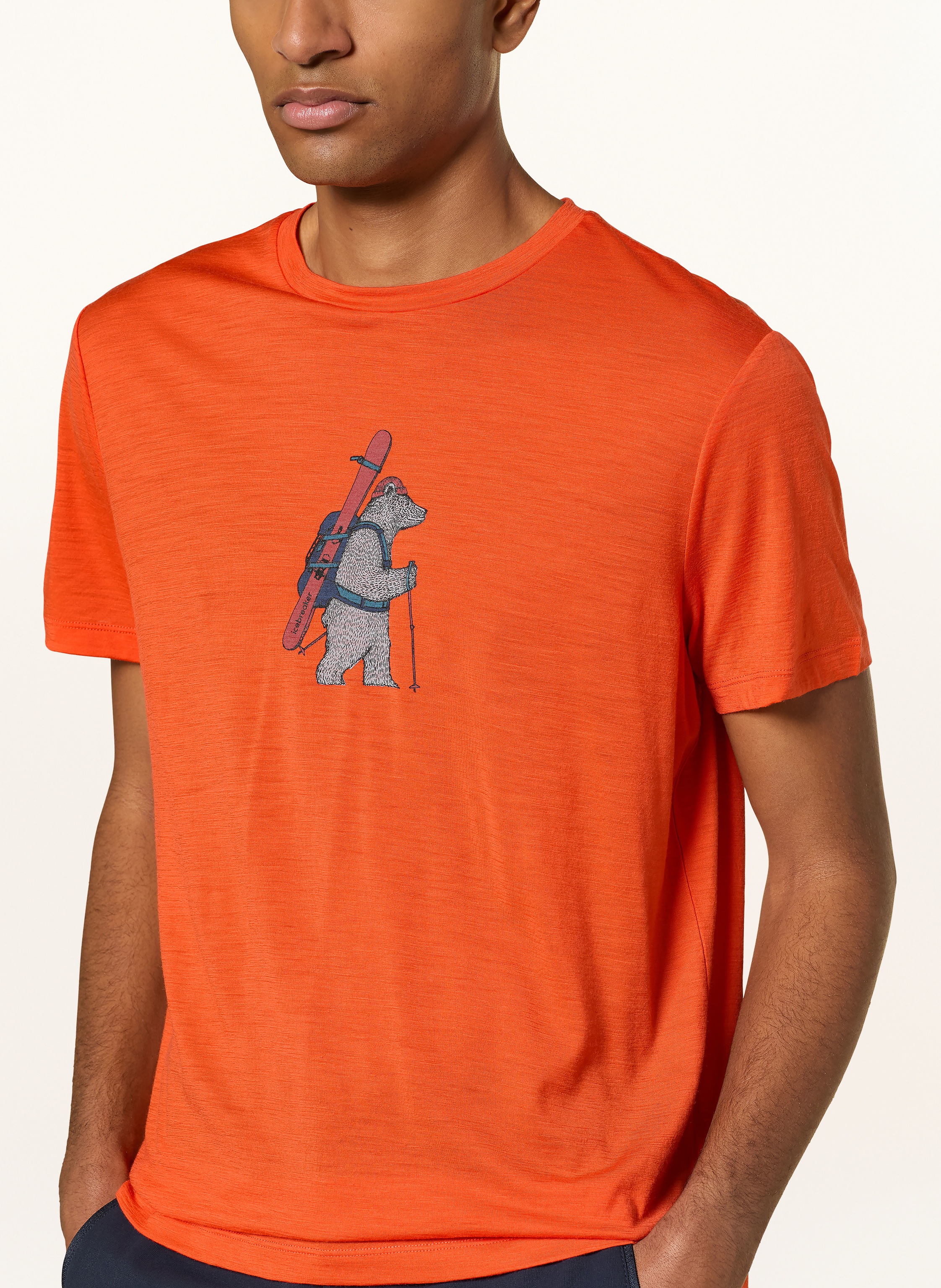 Thumbnail - Icebreaker T-Shirt Aus Merinowolle rot