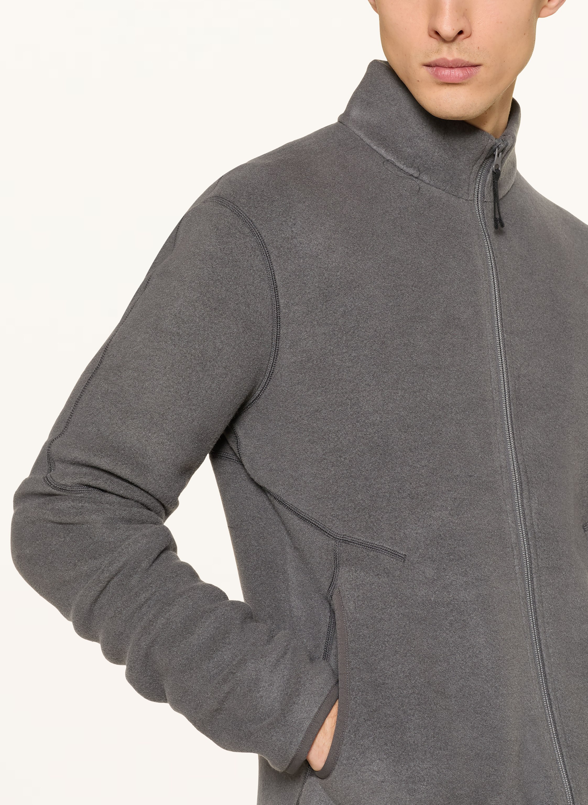 Thumbnail - Icebreaker Fleecejacke Mer 800 Class Pile Mit Merinowolle grau