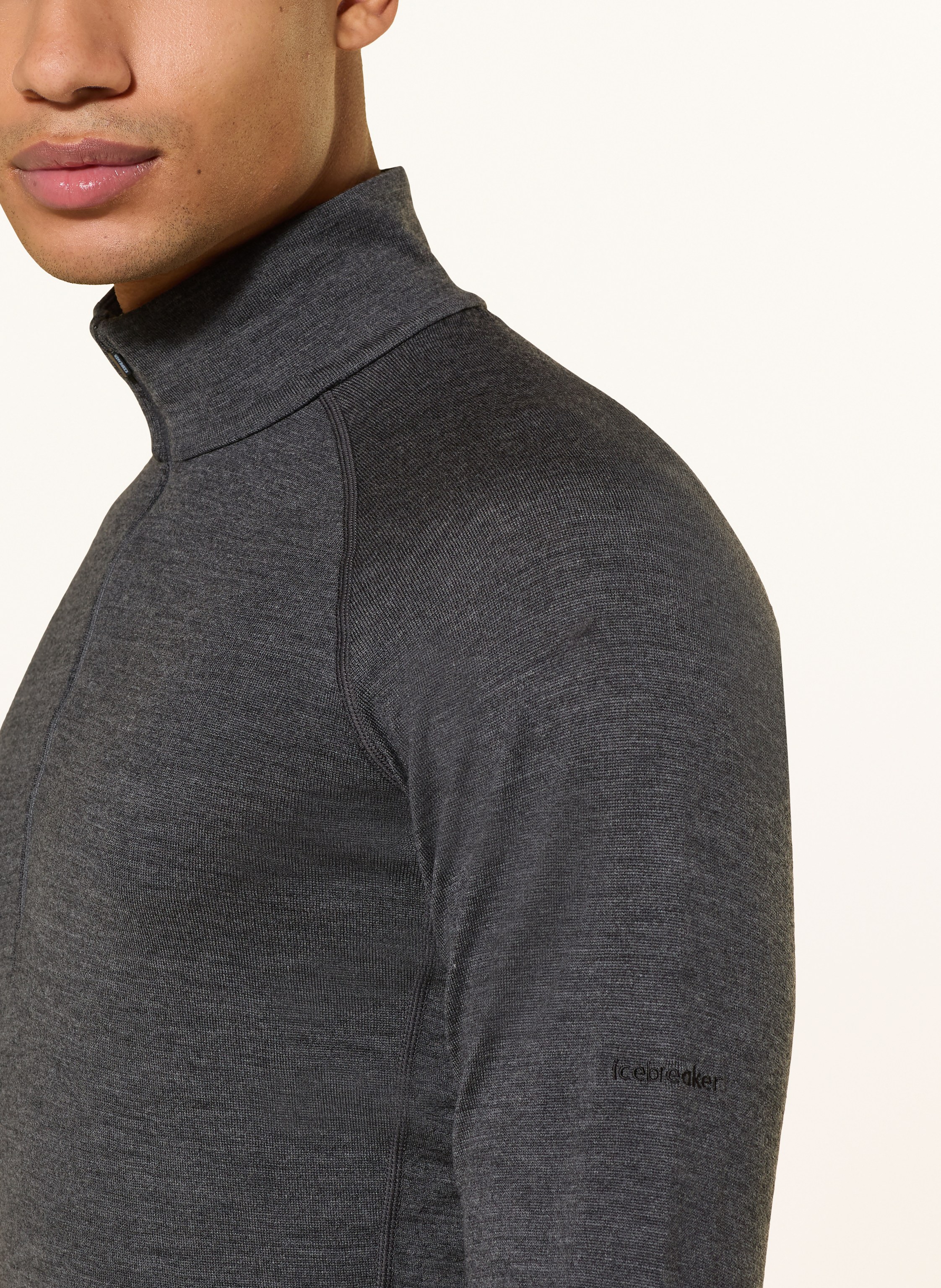 Thumbnail - Icebreaker Midlayer 260 Zoneknit™ Aus Merinowolle grau