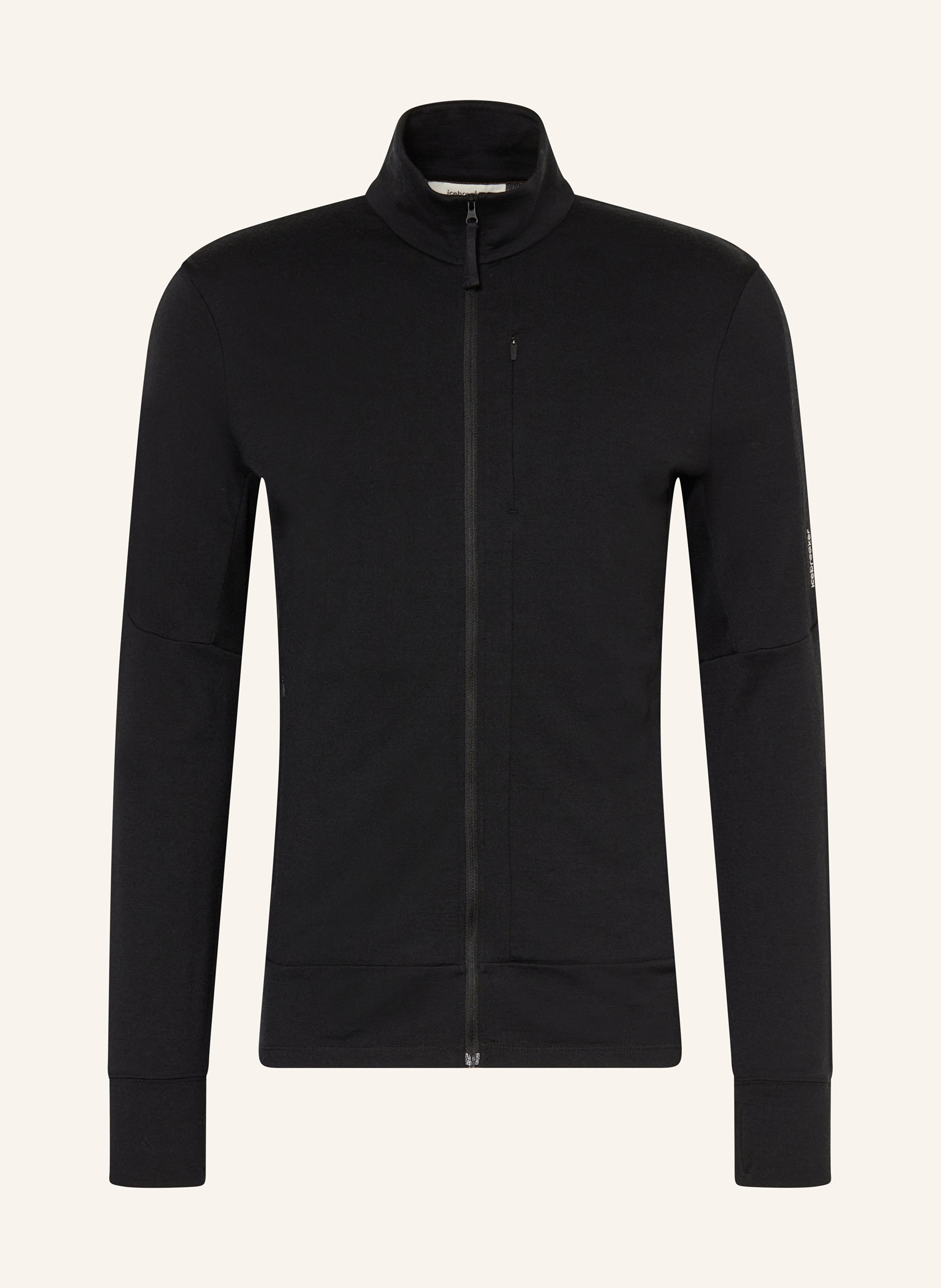 Icebreaker Midlayer-Jacke Mer 260 Quantum Iv Aus Merinowolle schwarz