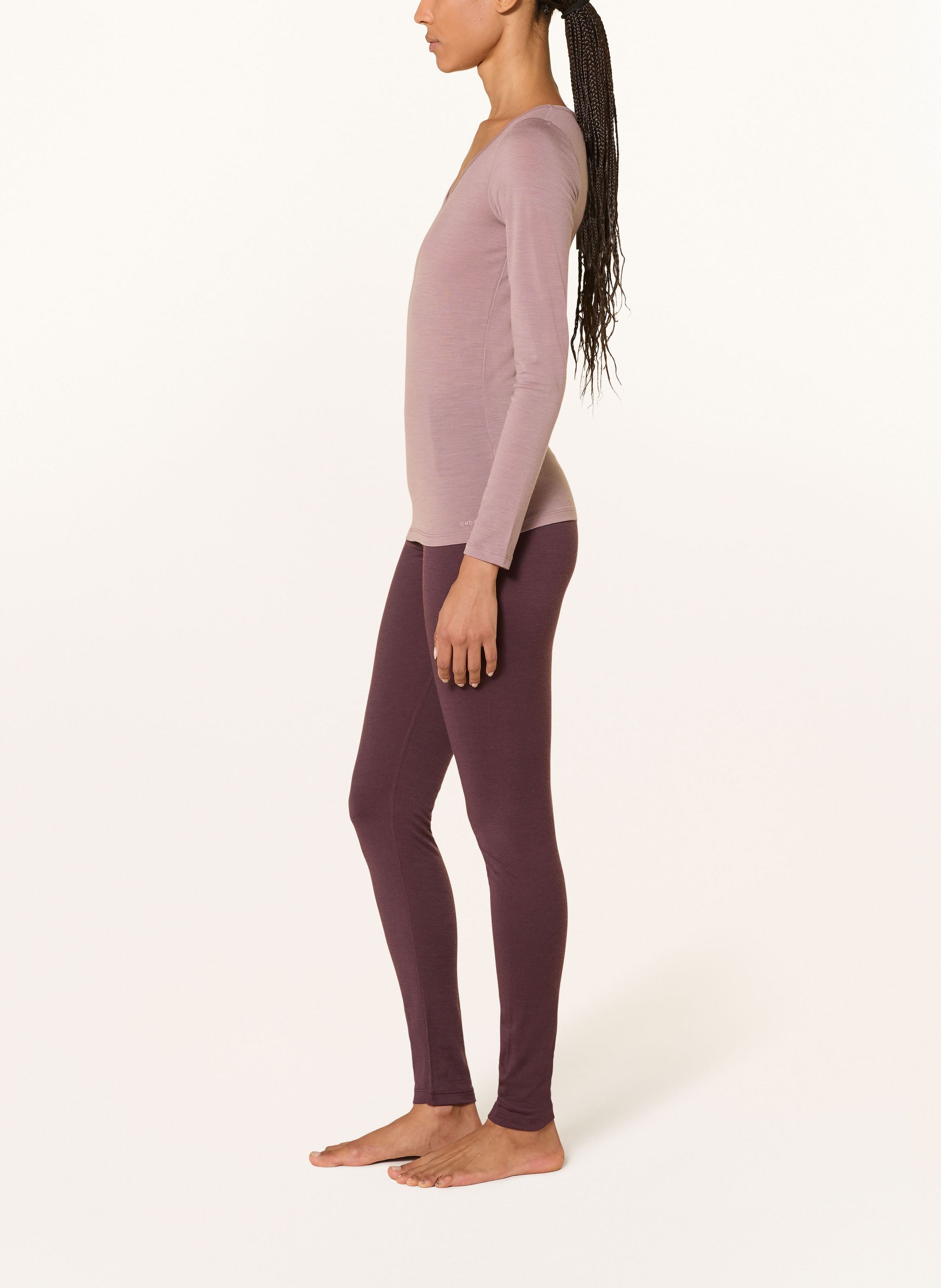 Thumbnail - Icebreaker Funktionswäsche-Hose Merino 260 Vertex Aus Merinowolle beige