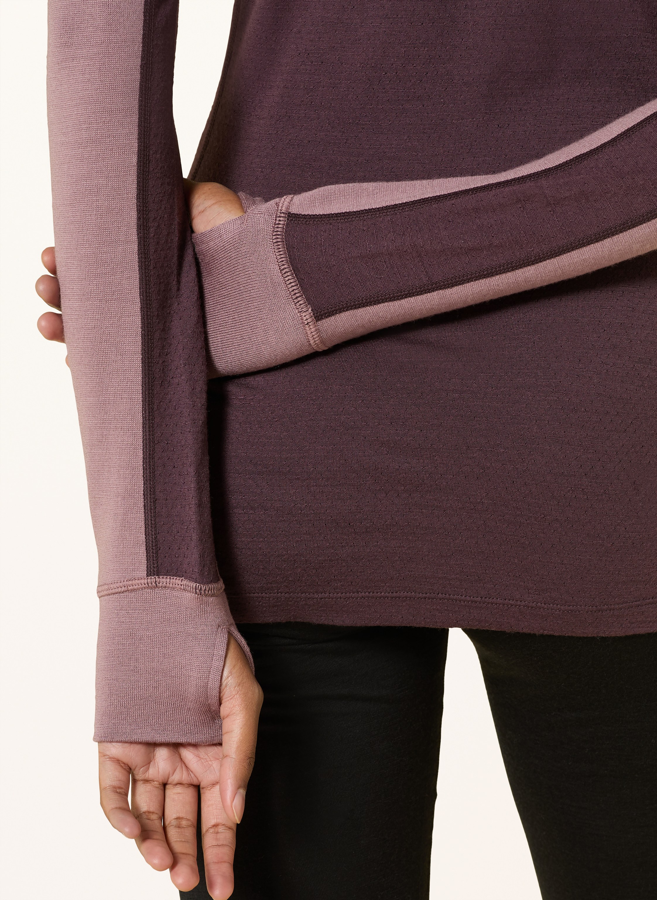 Thumbnail - Icebreaker Midlayer Merino 260 Zoneknit Aus Merinowolle lila