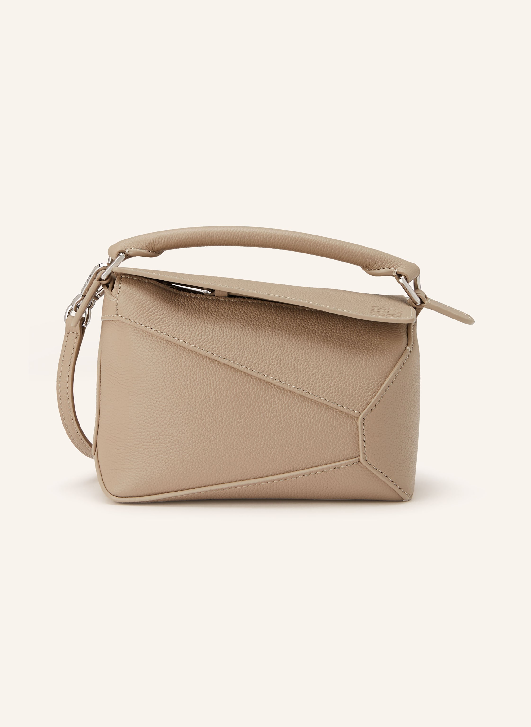 Loewe Loewe Handtasche Puzzle Edge Mini beige in TAUPE / SILBER
