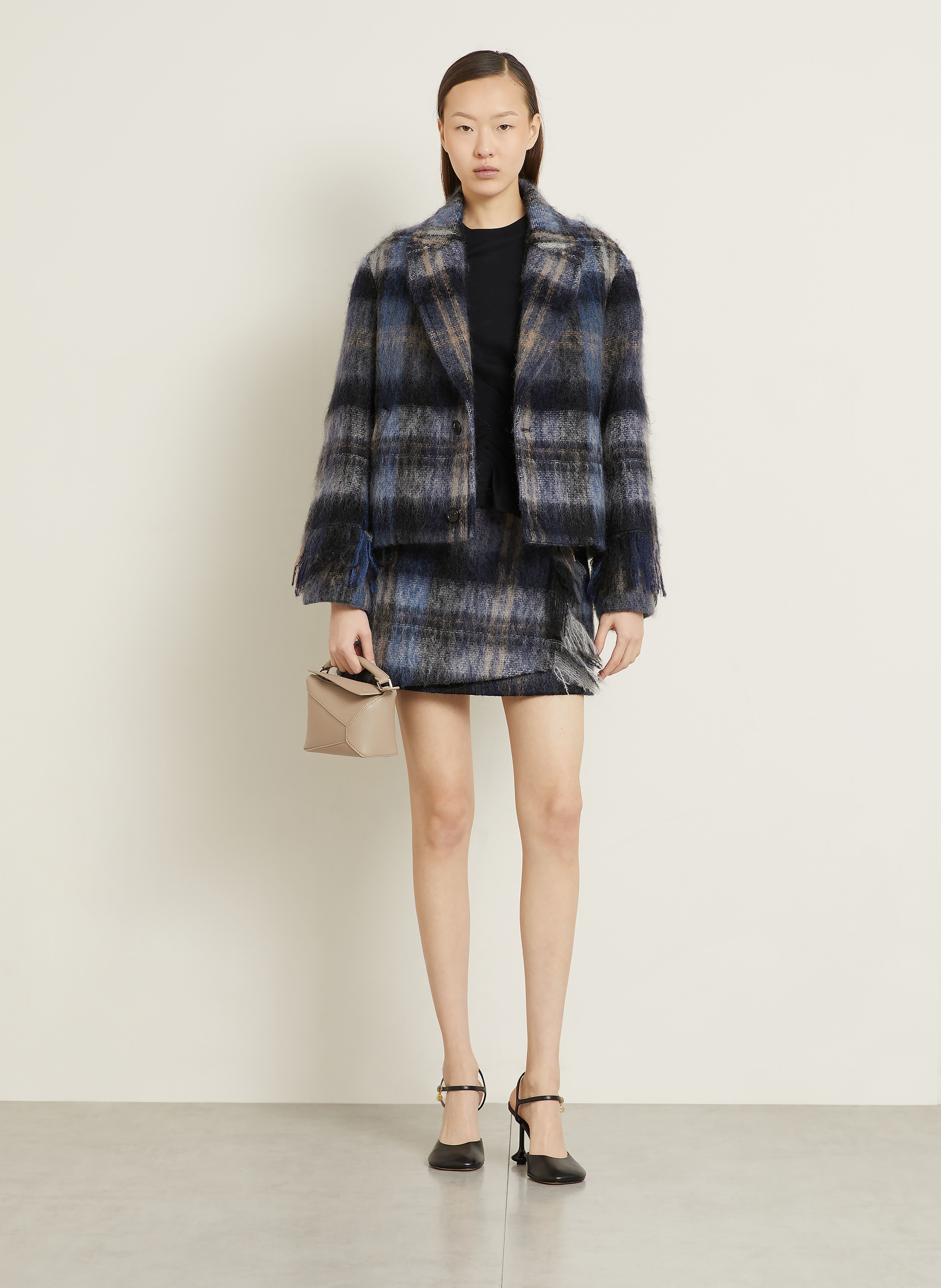 Thumbnail - Loewe Handtasche Puzzle Edge Mini weiss