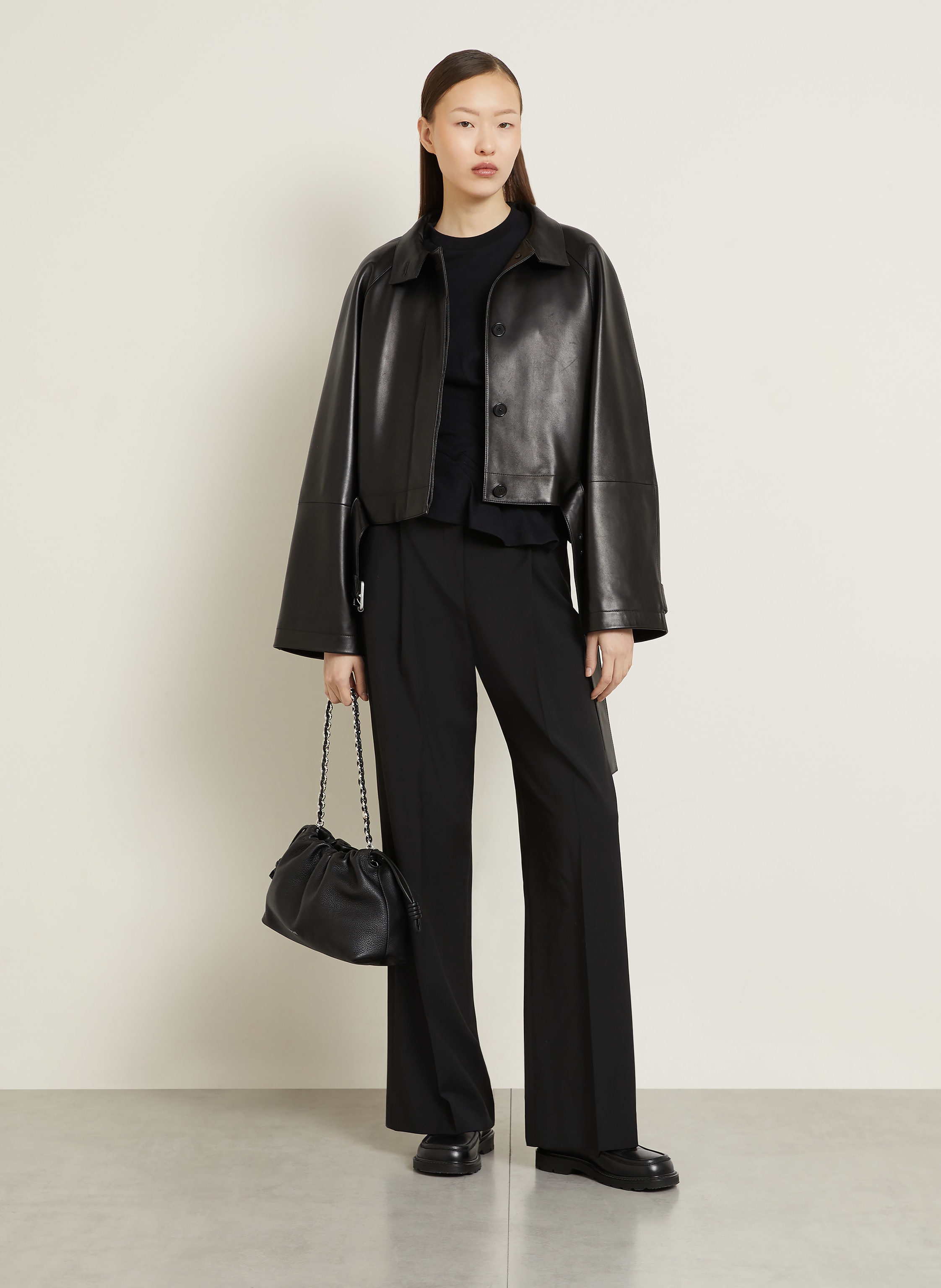 Thumbnail - Loewe Schultertasche Flamenco schwarz