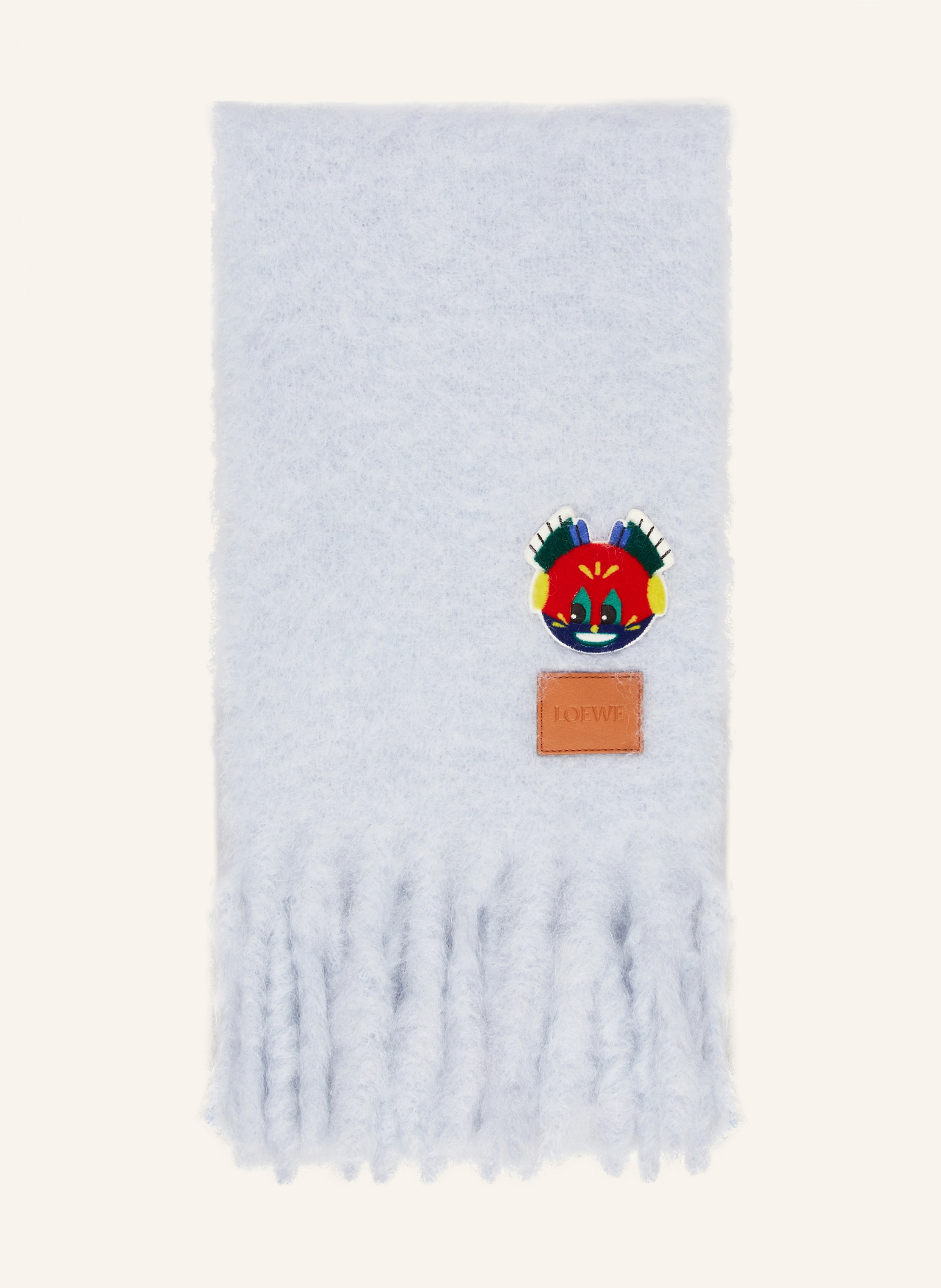 Loewe Loewe Mohair-Schal blau in HELLBLAU