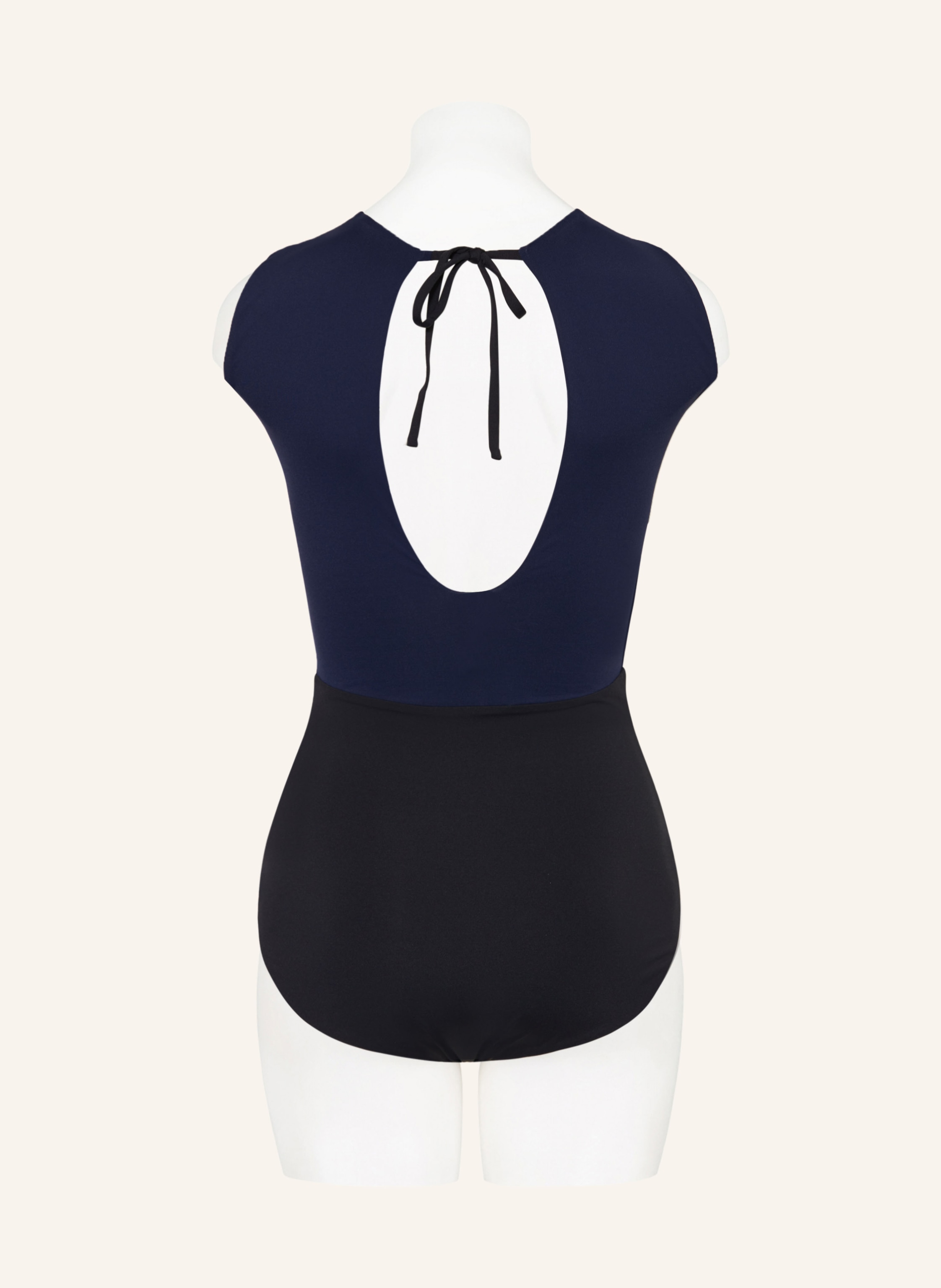 Thumbnail - Mymarini High-Neck-Badeanzug Classics Zum Wenden Mit Uv-Schutz 50+ blau