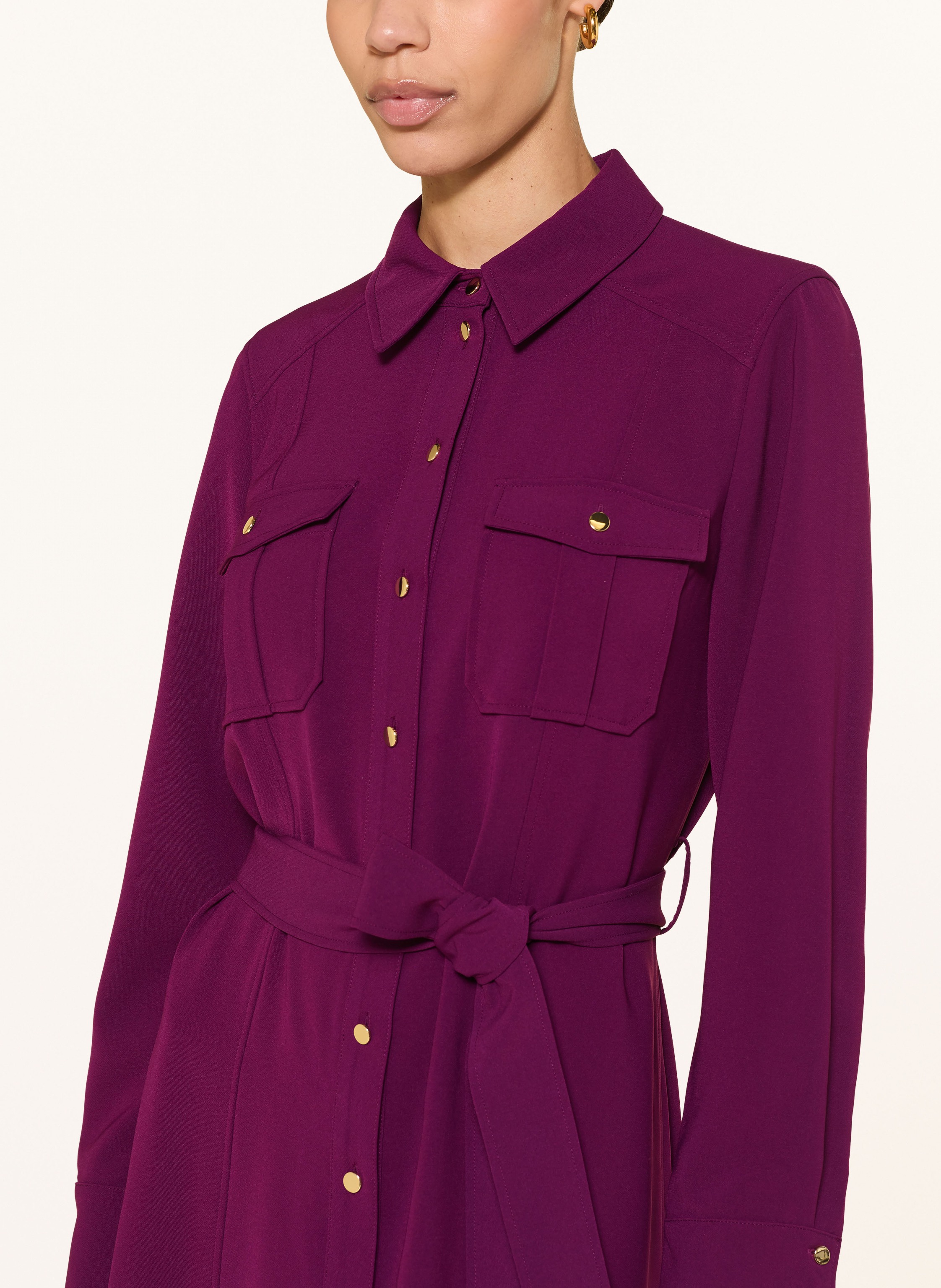 Thumbnail - Hobbs Hemdblusenkleid Violet lila