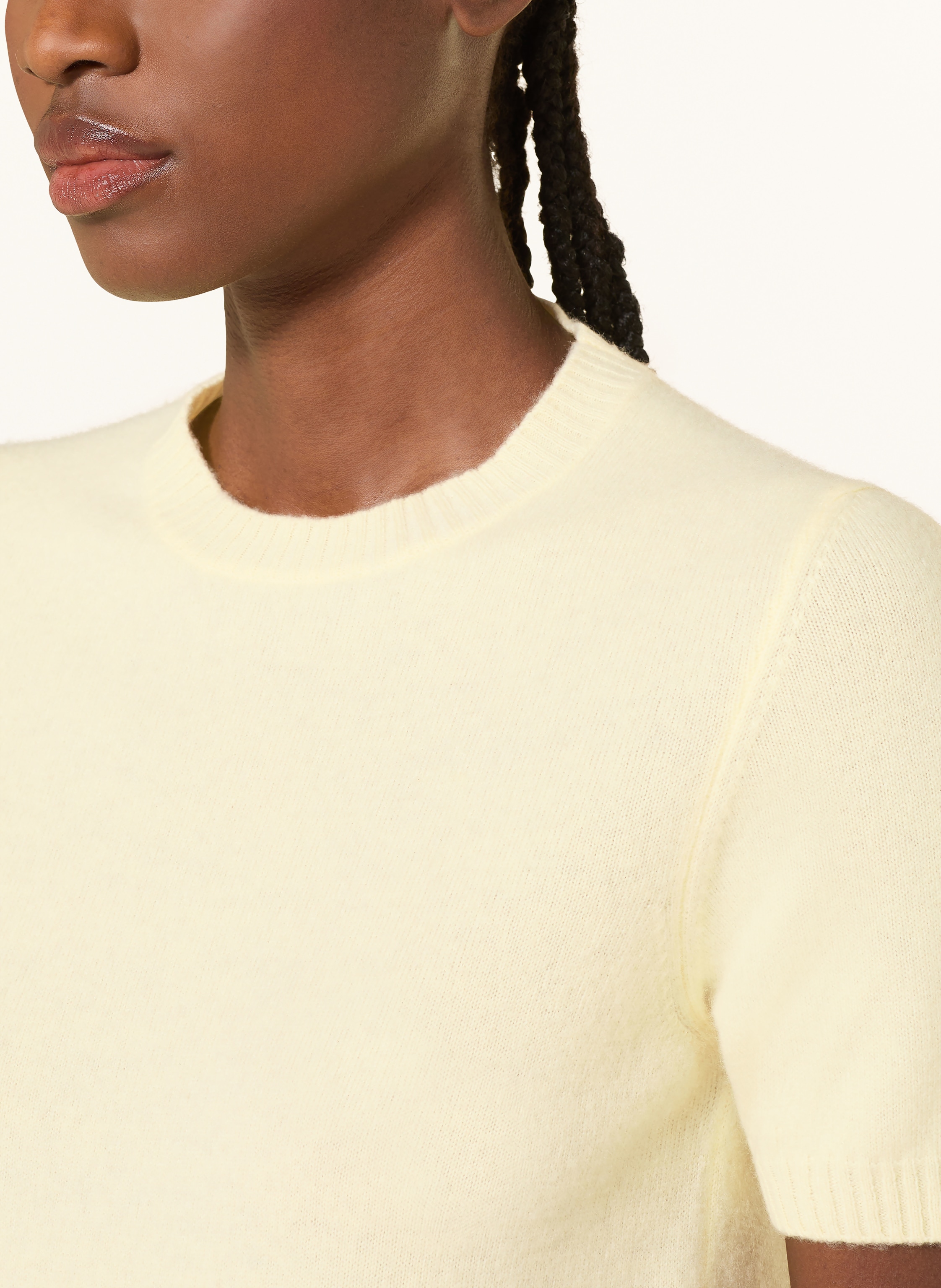 Thumbnail - Lunaria Cashmere Strickshirt Aus Cashmere gelb