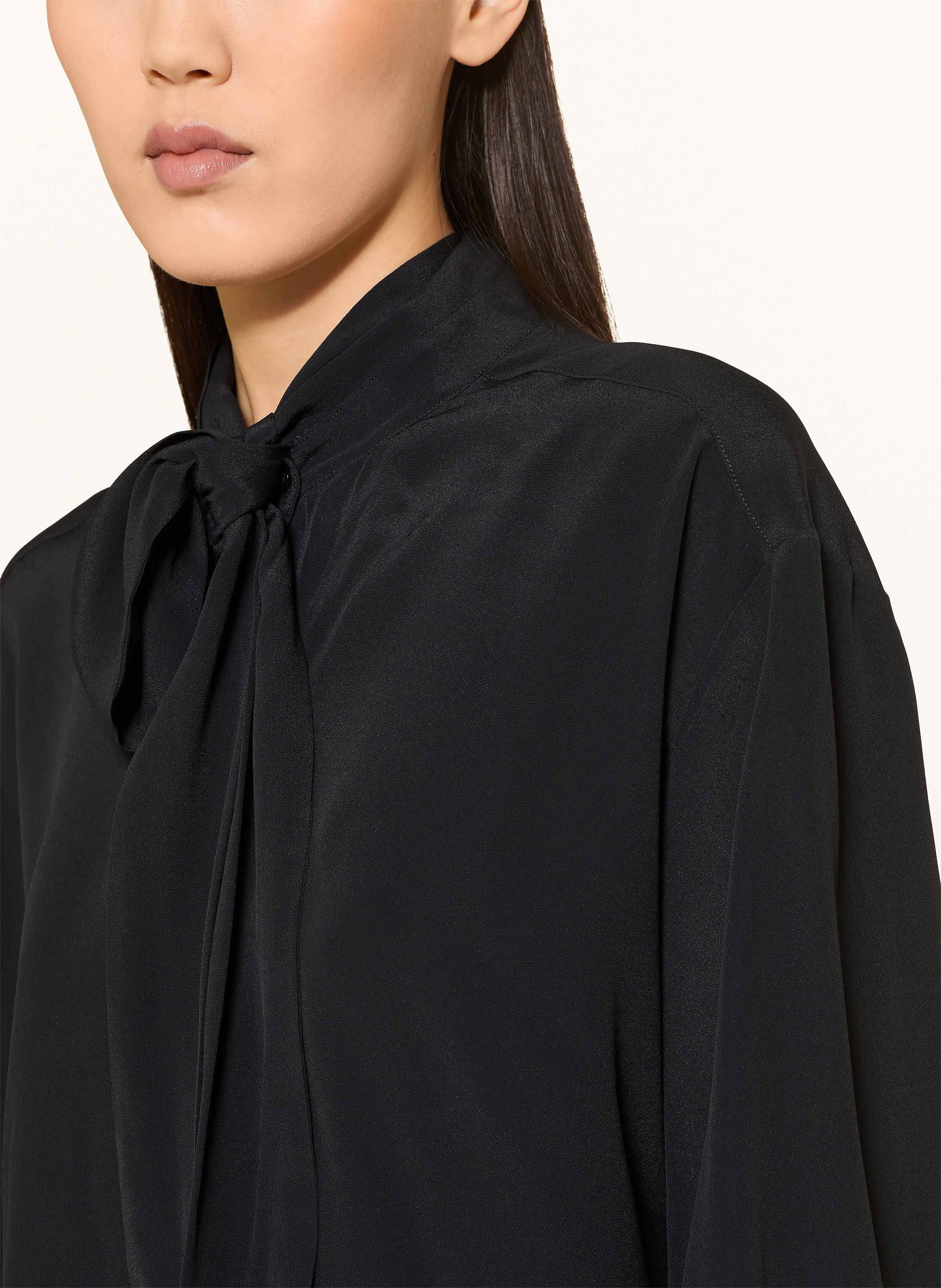 Thumbnail - Émanou Schluppenbluse Mit Seide schwarz