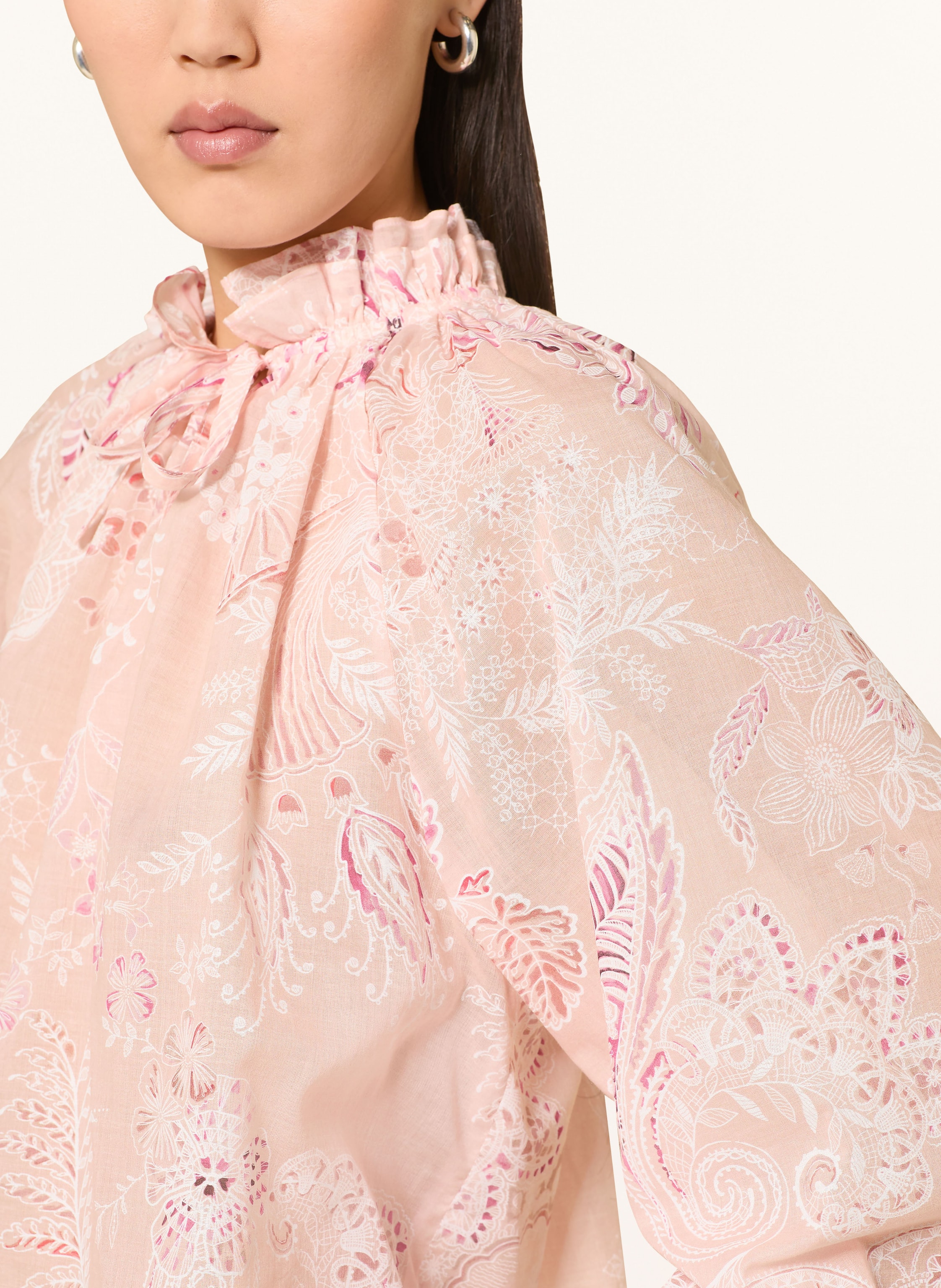 Thumbnail - Émanou Blusenshirt Amelie Mit Volants rosa