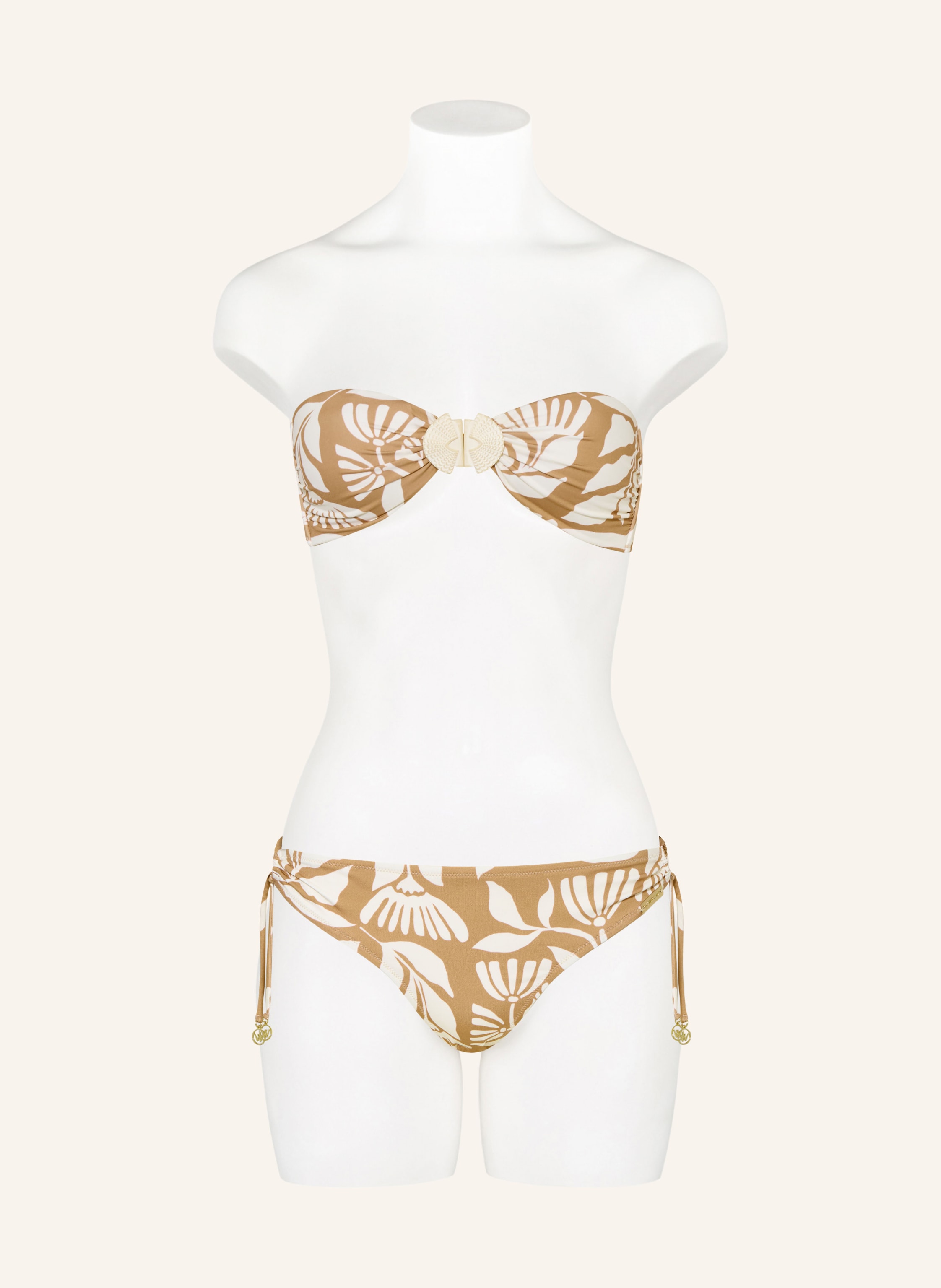 Thumbnail - Watercult Bandeau-Bikini-Top Coastal Bohemia beige