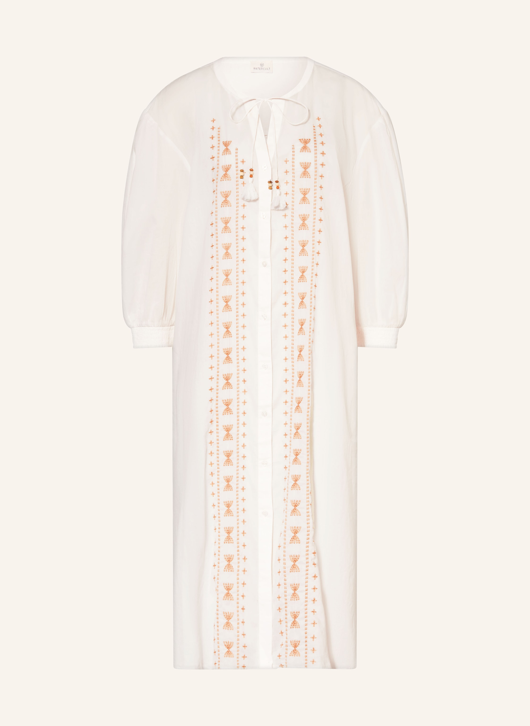 Watercult Strandkleid Coastal Bohemia Mit Stickereien weiss