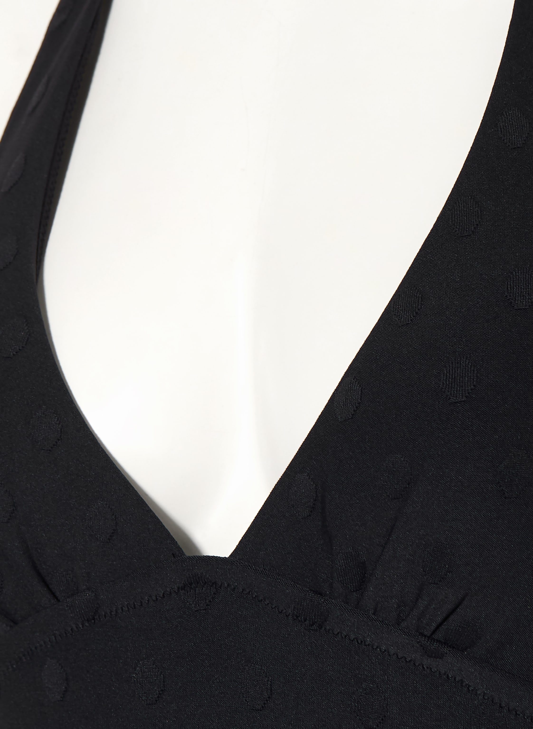 Thumbnail - Watercult Neckholder-Badeanzug Modern Dots schwarz