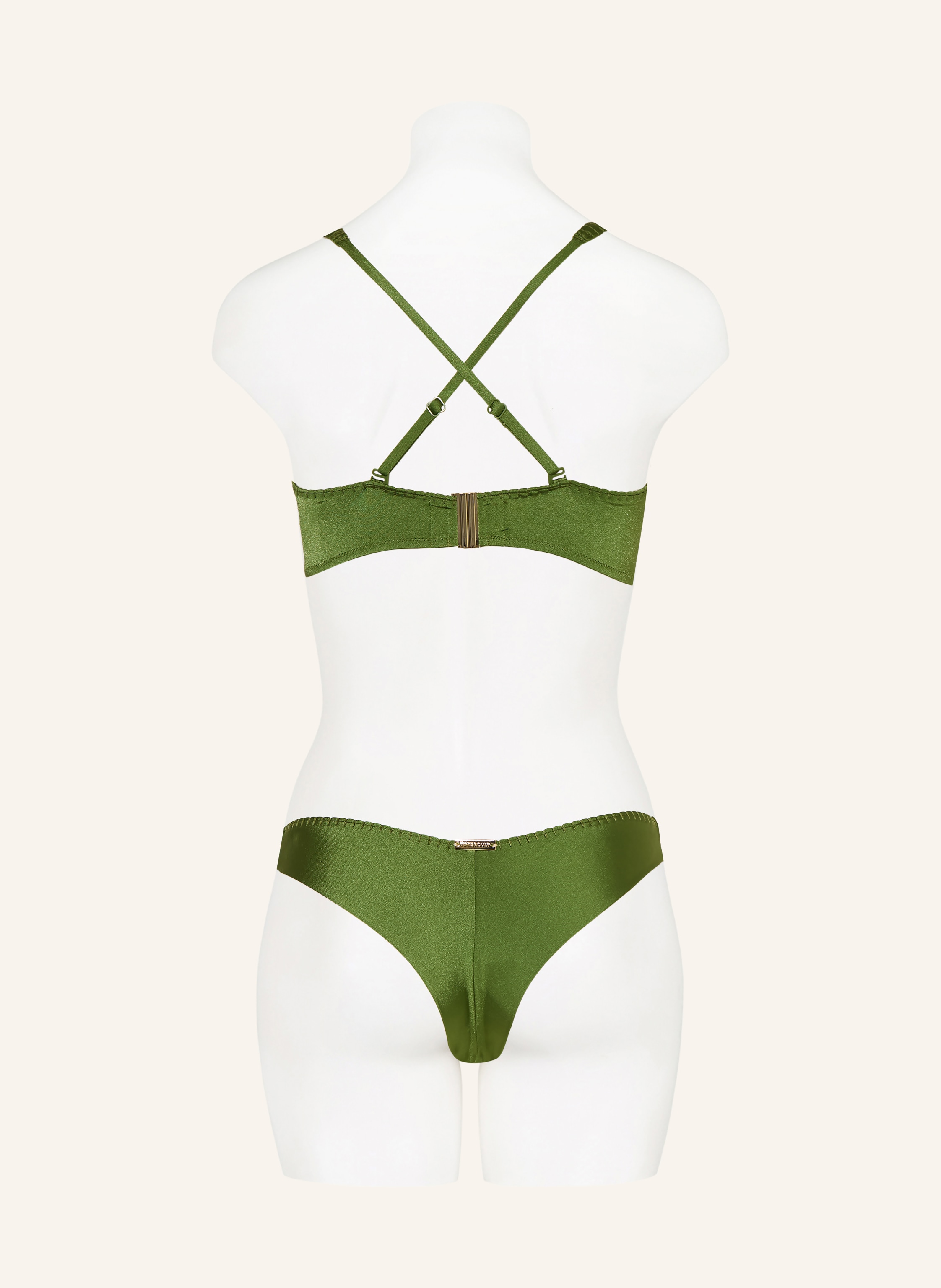 Thumbnail - Watercult Bustier-Bikini-Top Crafted Essentials In Wickeloptik gruen