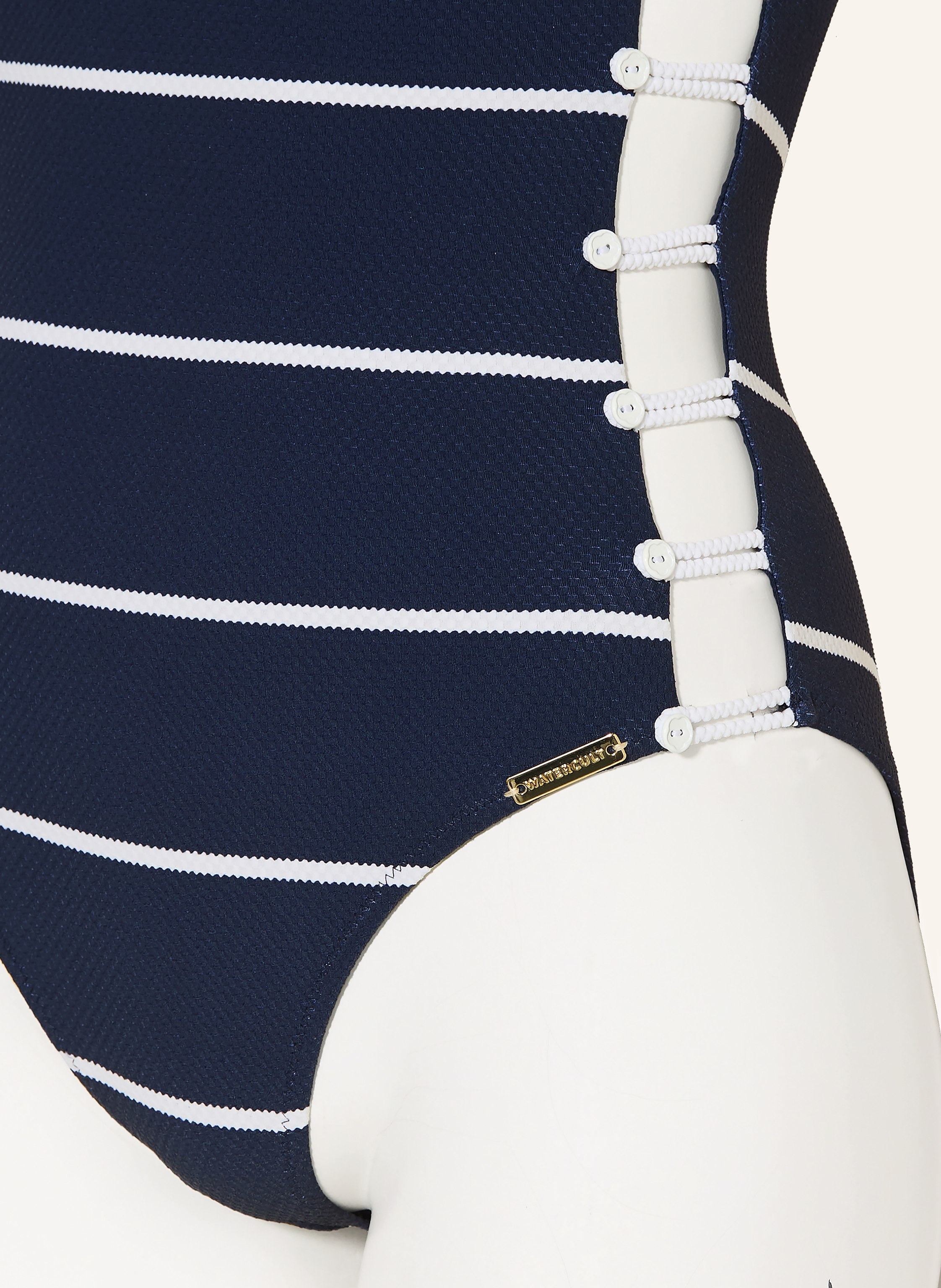 Thumbnail - Watercult Badeanzug Coastal Lines blau