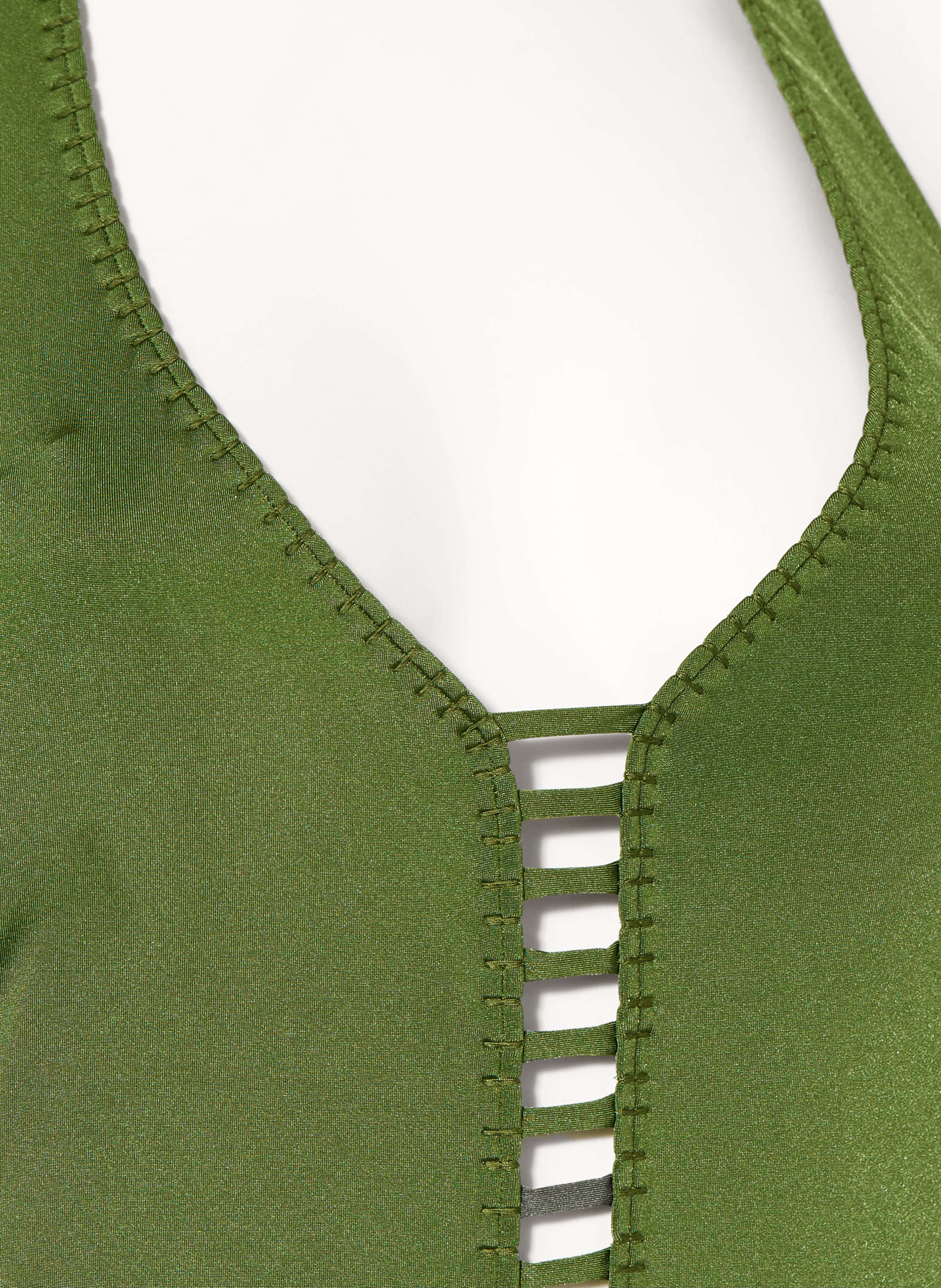 Thumbnail - Watercult Neckholder-Badeanzug Crafted Essentials gruen