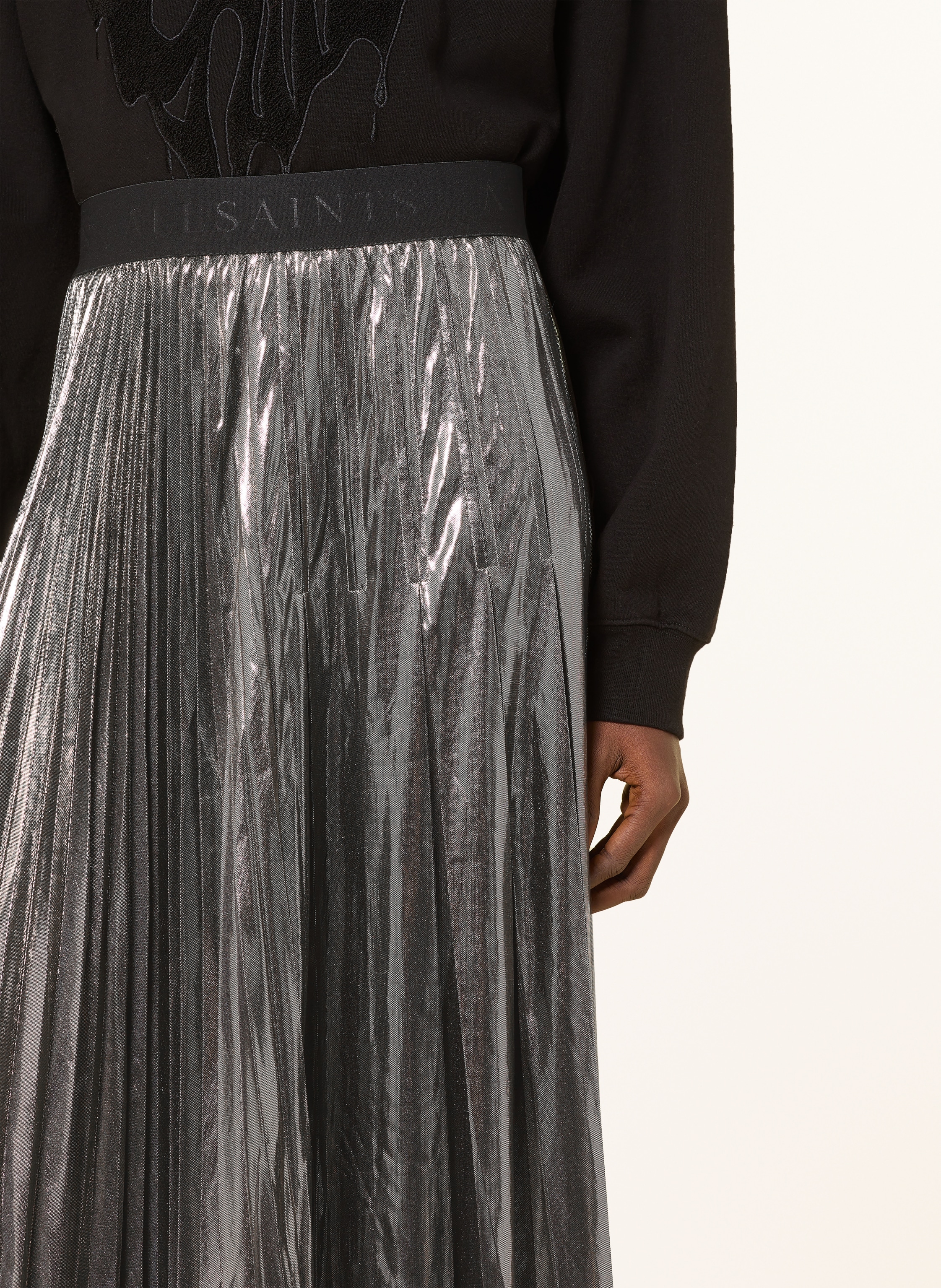 Thumbnail - Allsaints Plisseerock Jax gold