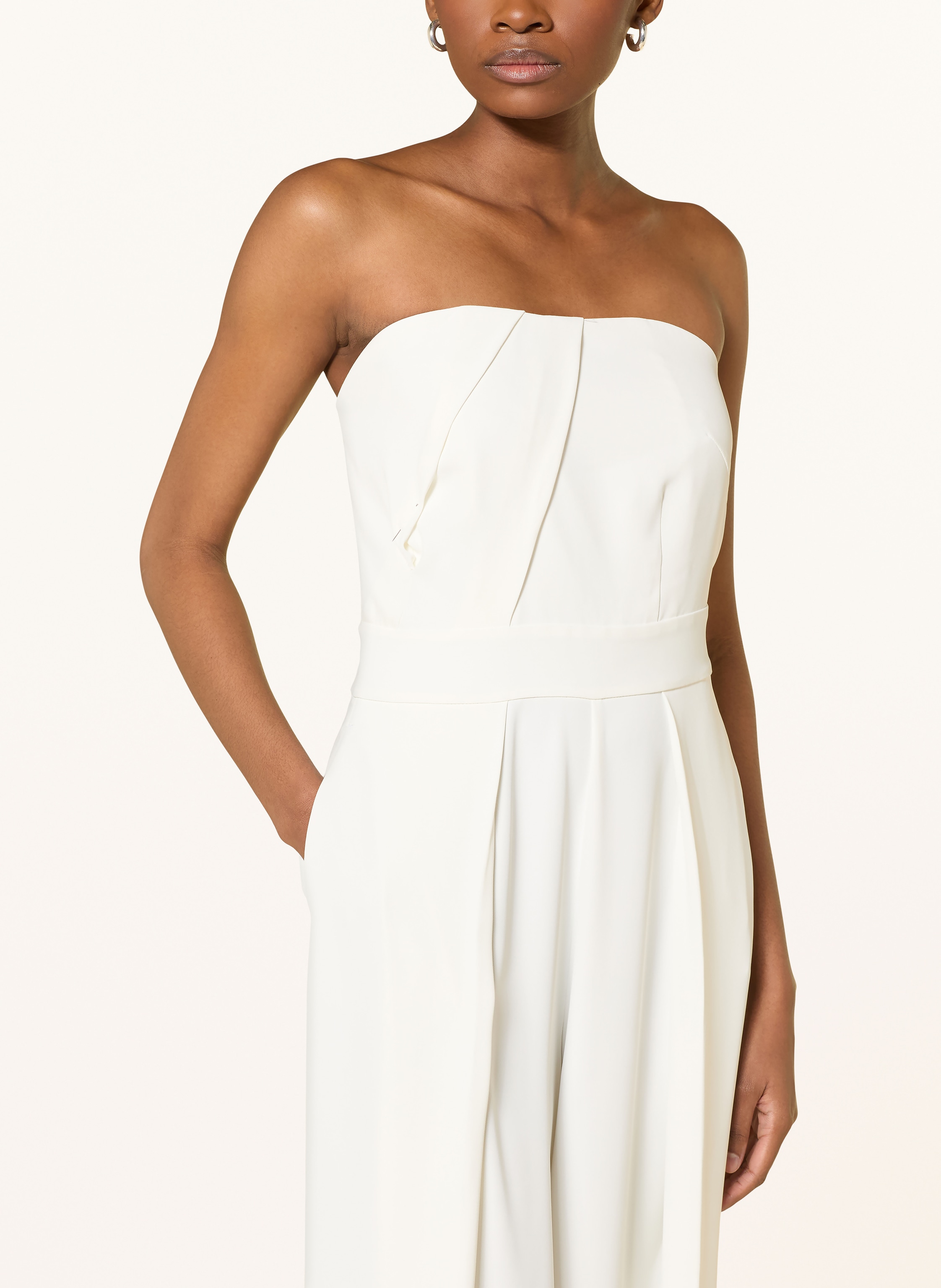 Thumbnail - Comma Off-Shoulder-Jumpsuit weiss