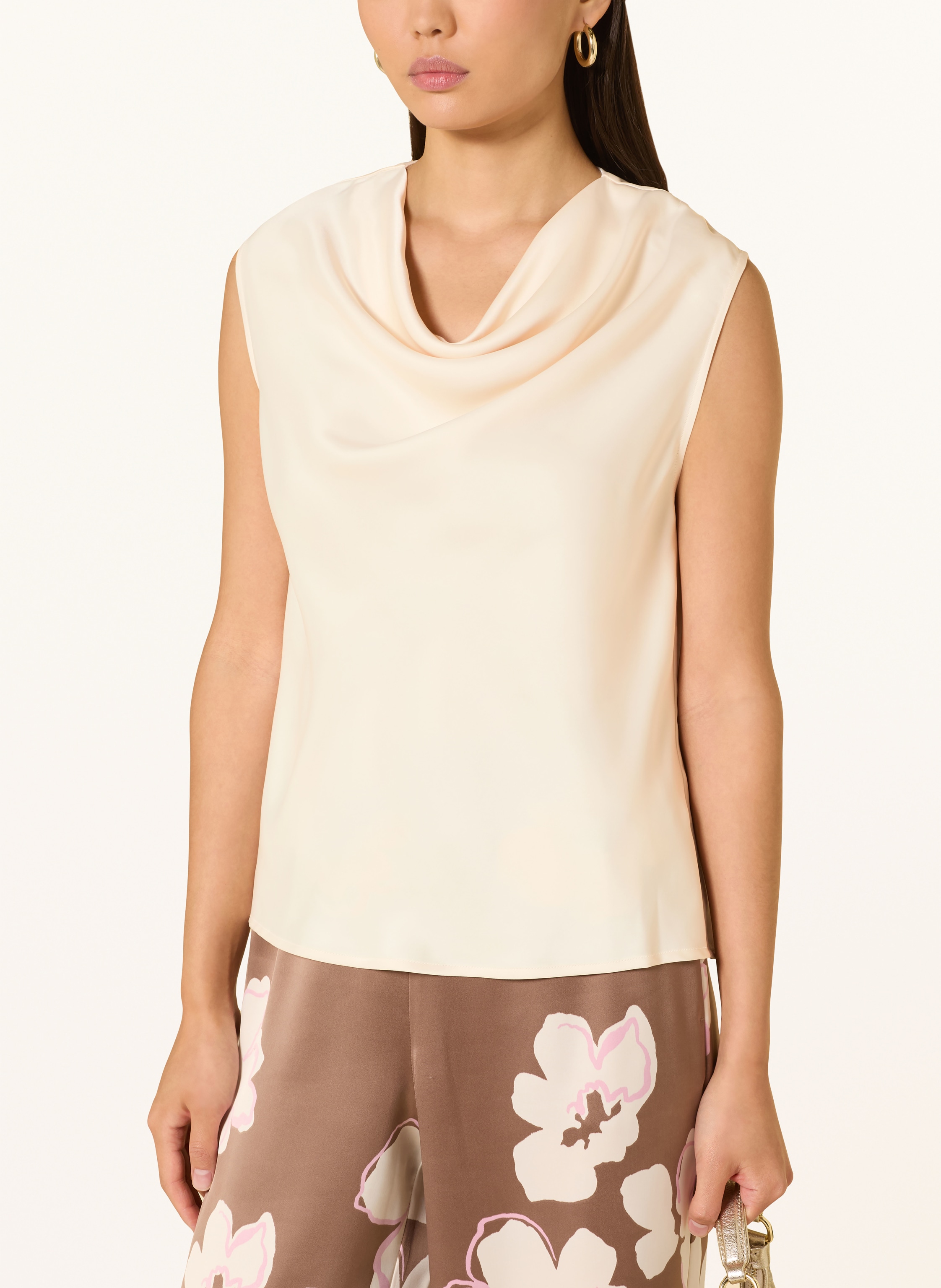 Thumbnail - S.Oliver Black Label Blusentop Aus Satin weiss