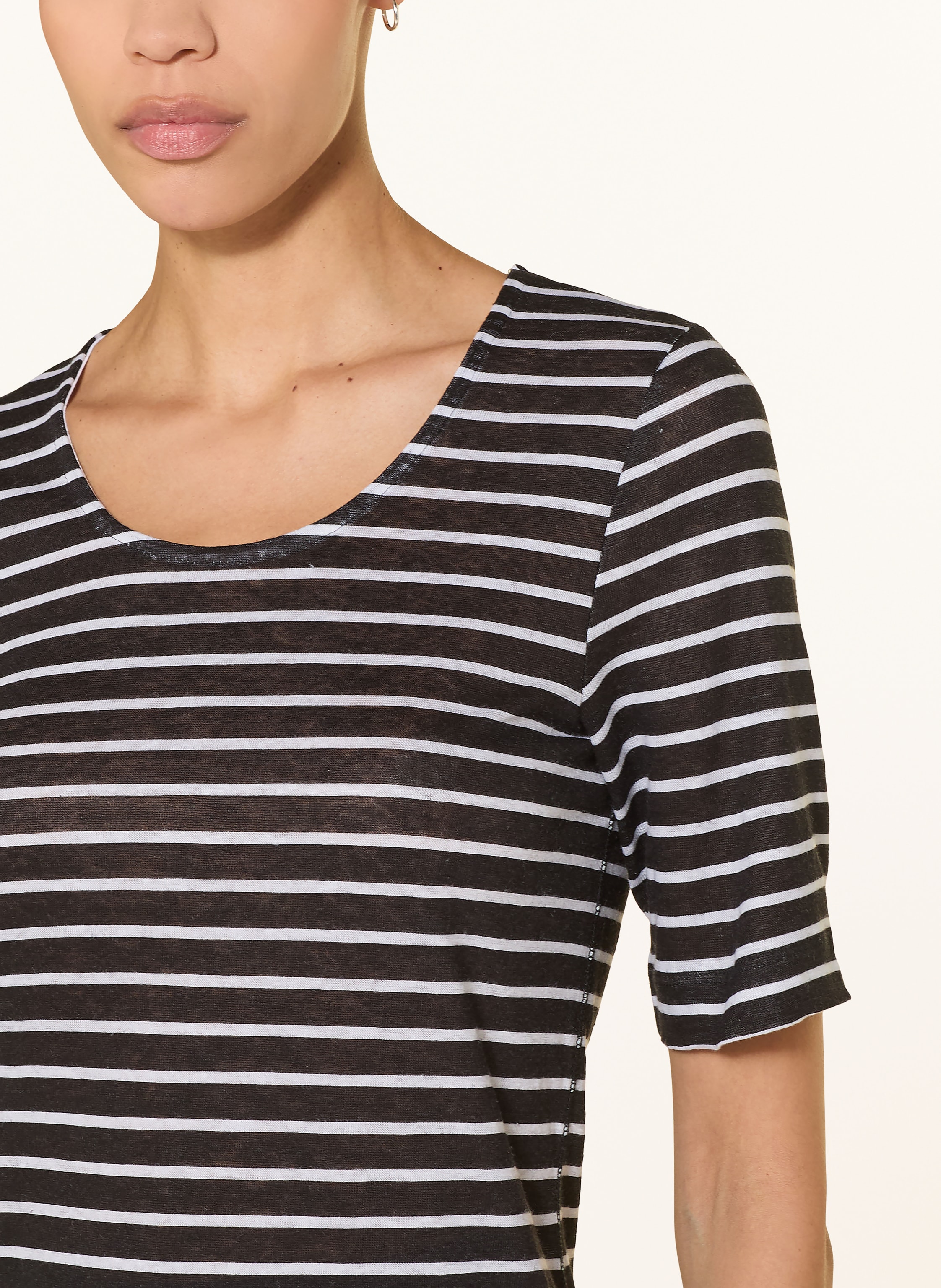 Thumbnail - Lilienfels T-Shirt Aus Leinen schwarz