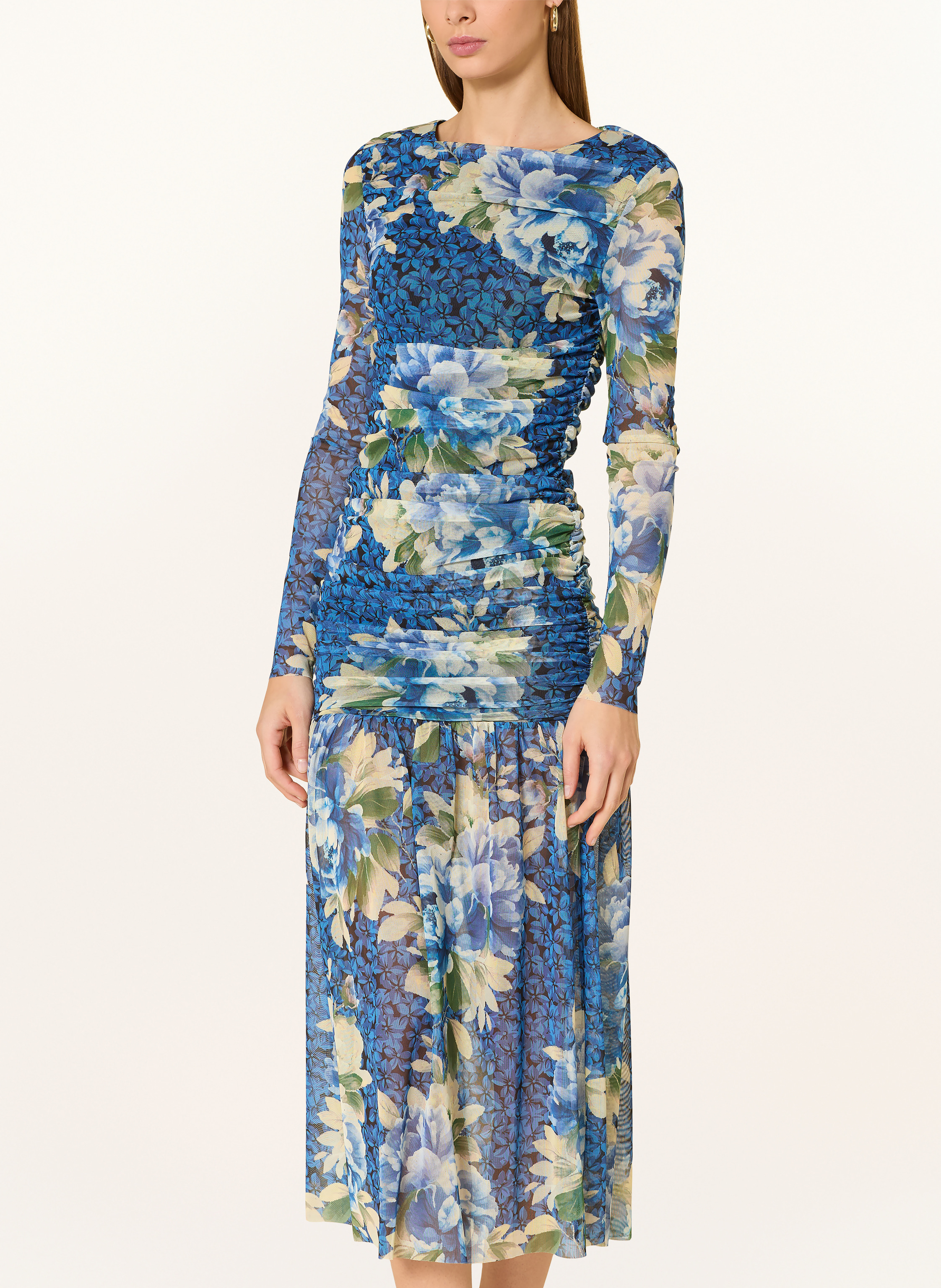 Thumbnail - Rich & Royal Mesh-Kleid blau