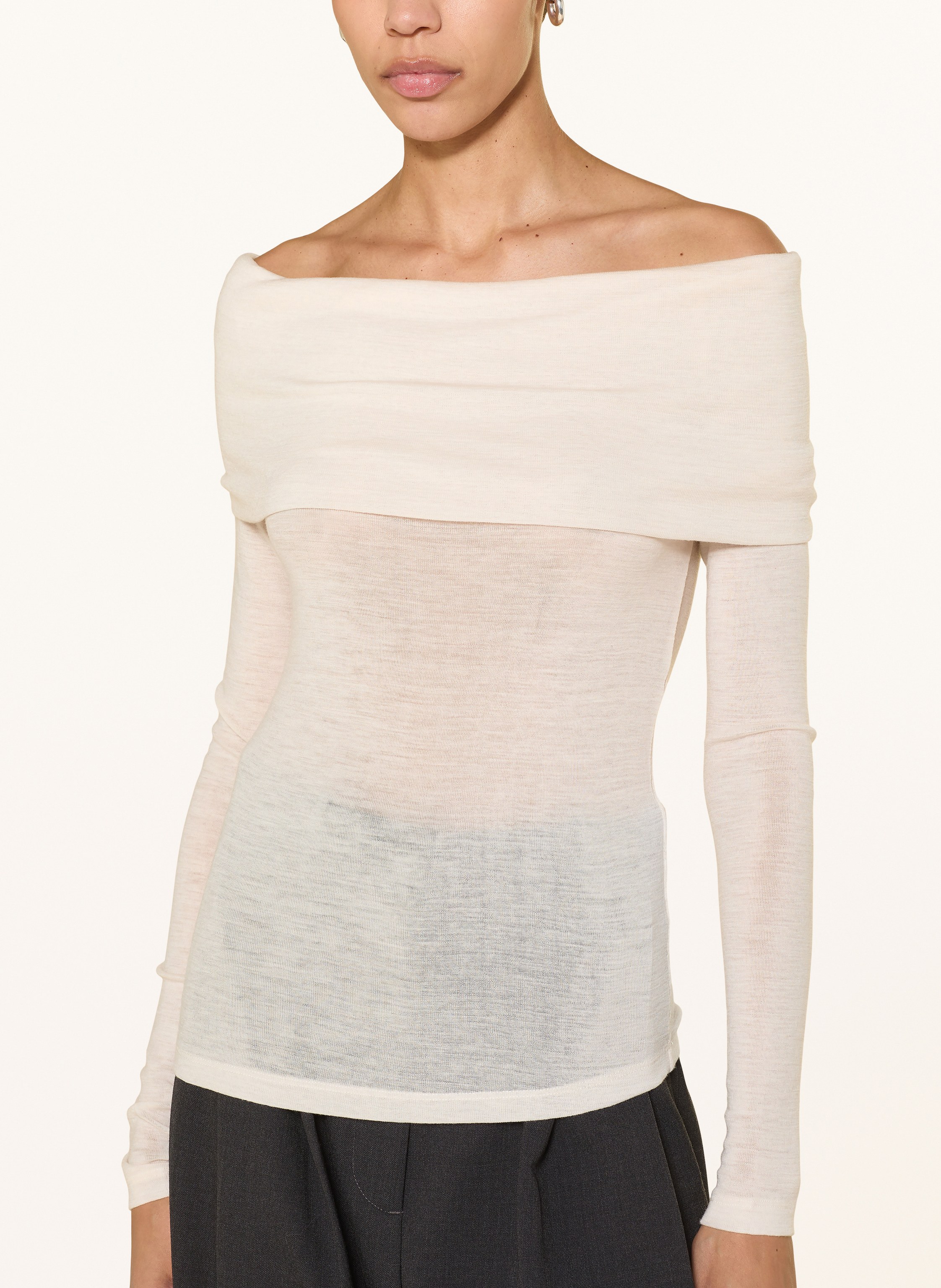 Thumbnail - Cos Off-Shoulder-Longsleeve weiss