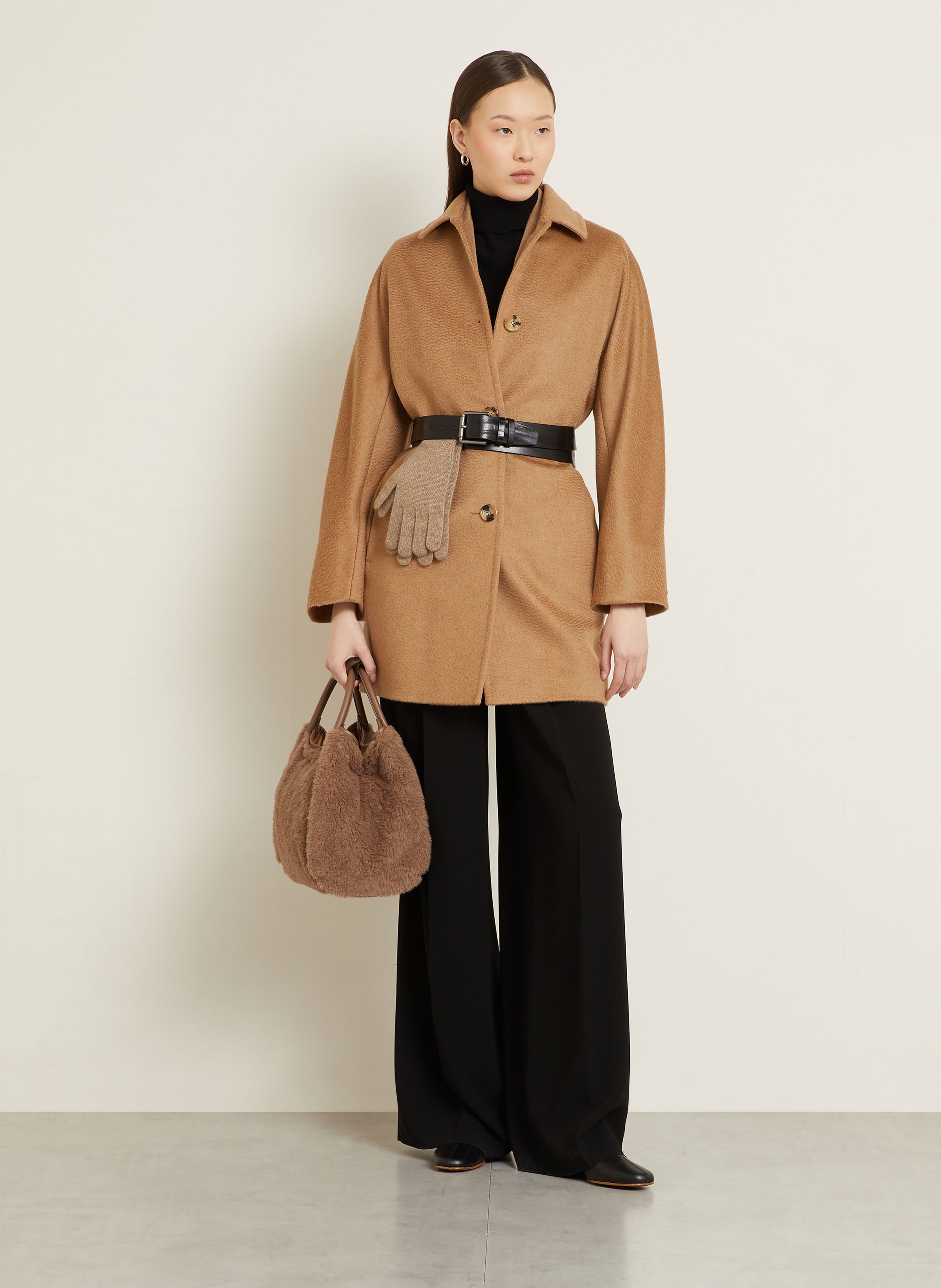 Max Mara Handtasche Marine braun – Bild 2