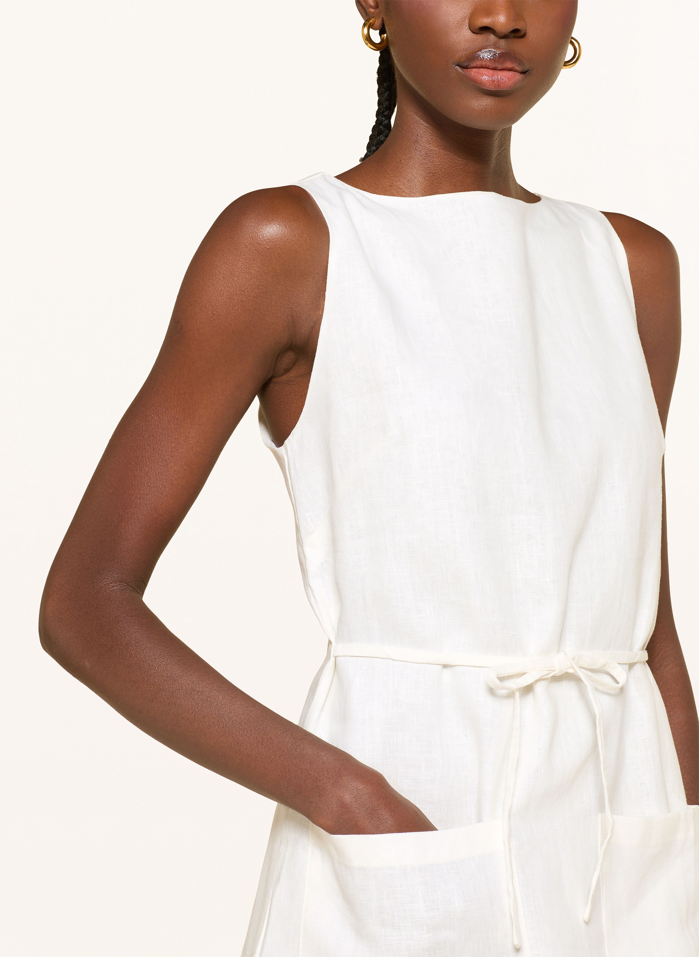 Thumbnail - Faithfull The Brand Leinenkleid Elena weiss