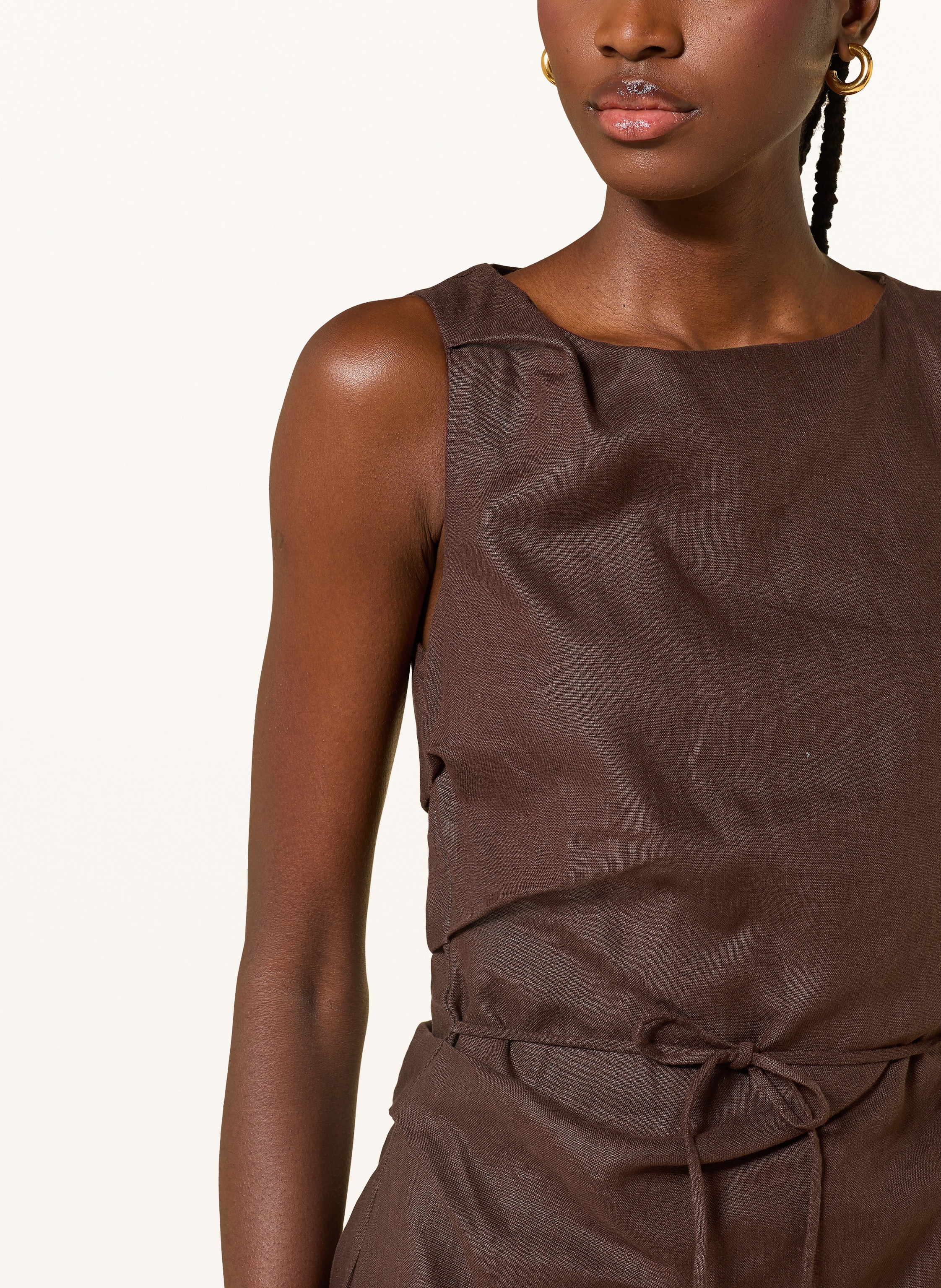 Thumbnail - Faithfull The Brand Leinenkleid Aloisa braun